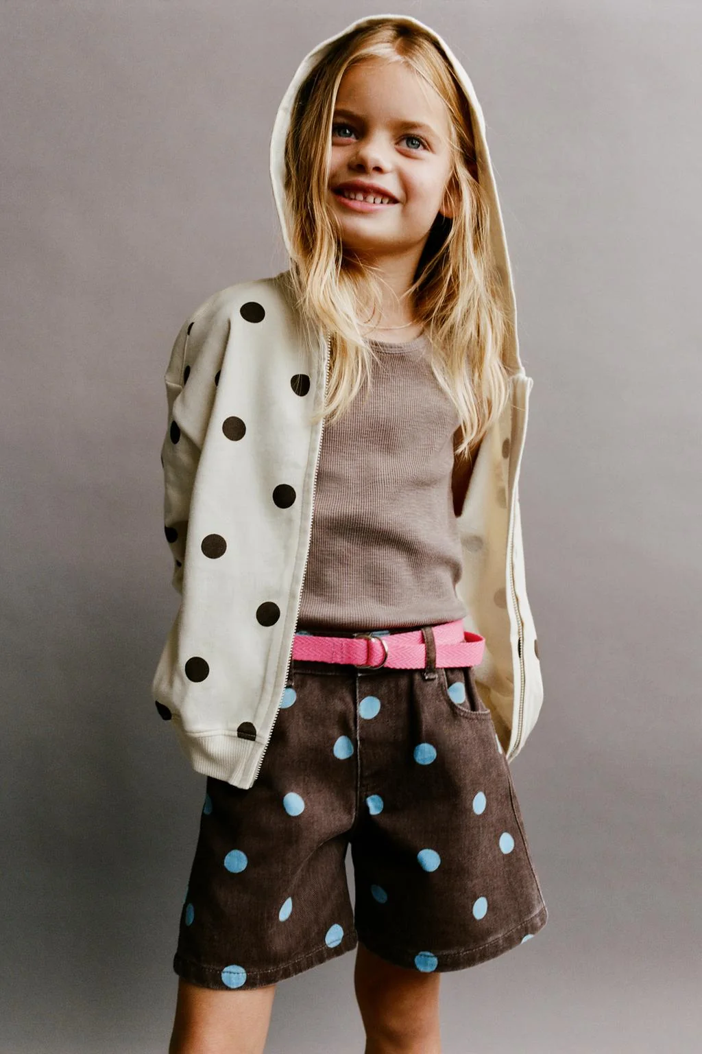 PIPPI LONGSTOCKING POLKA DOT HOODIE