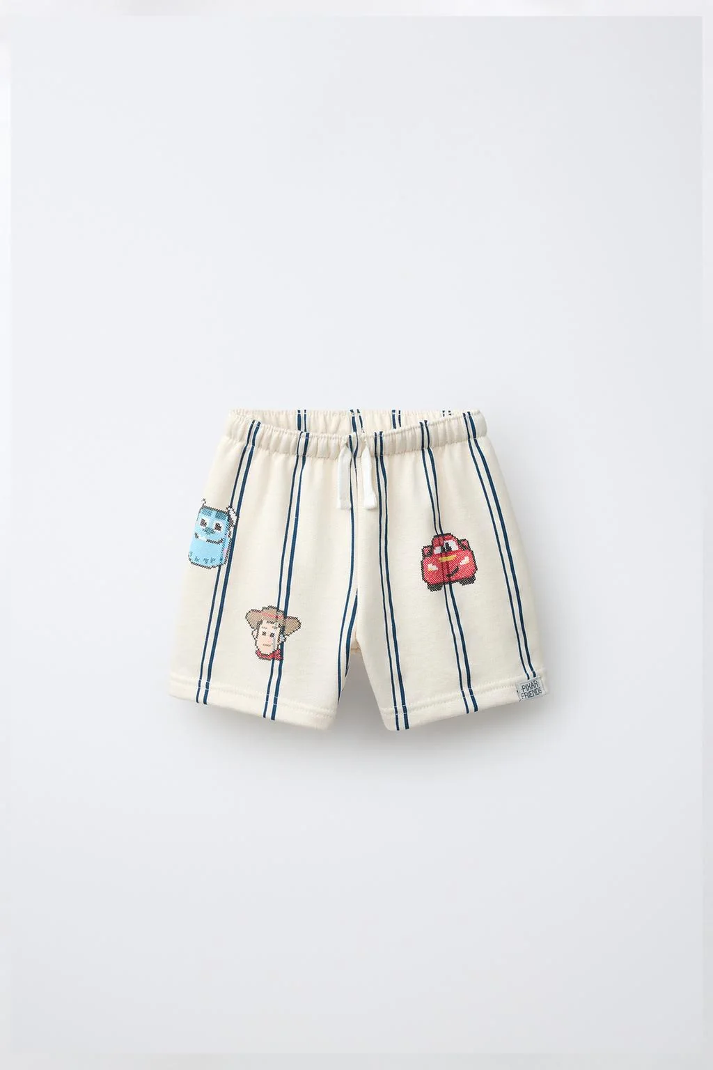 TOY STORY © DISNEY/PIXAR STRIPED EMBROIDERED BERMUDA SHORTS