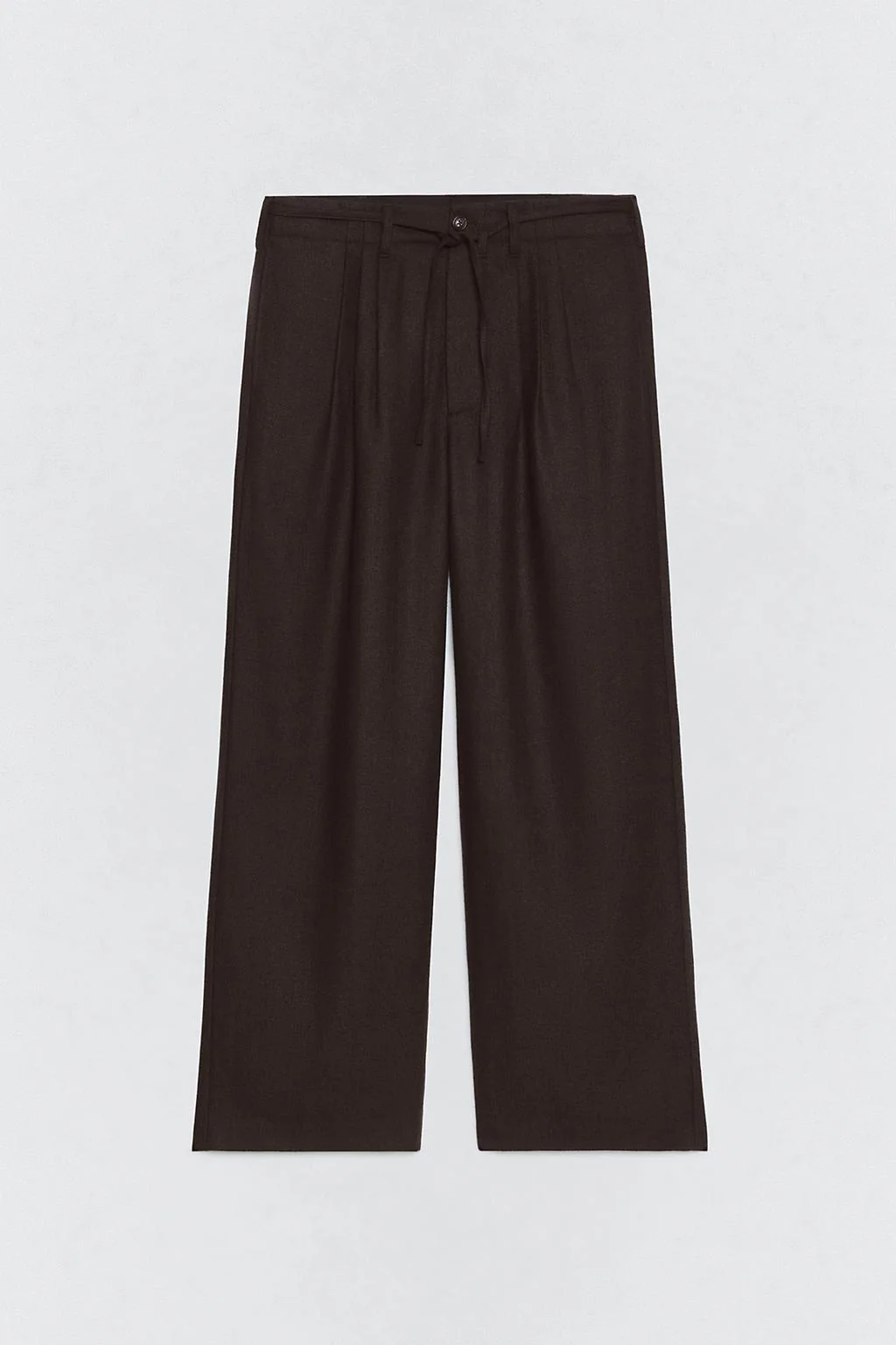 Брюки со складками из фланели для костюма SOSHIOTSUKI X ZARA