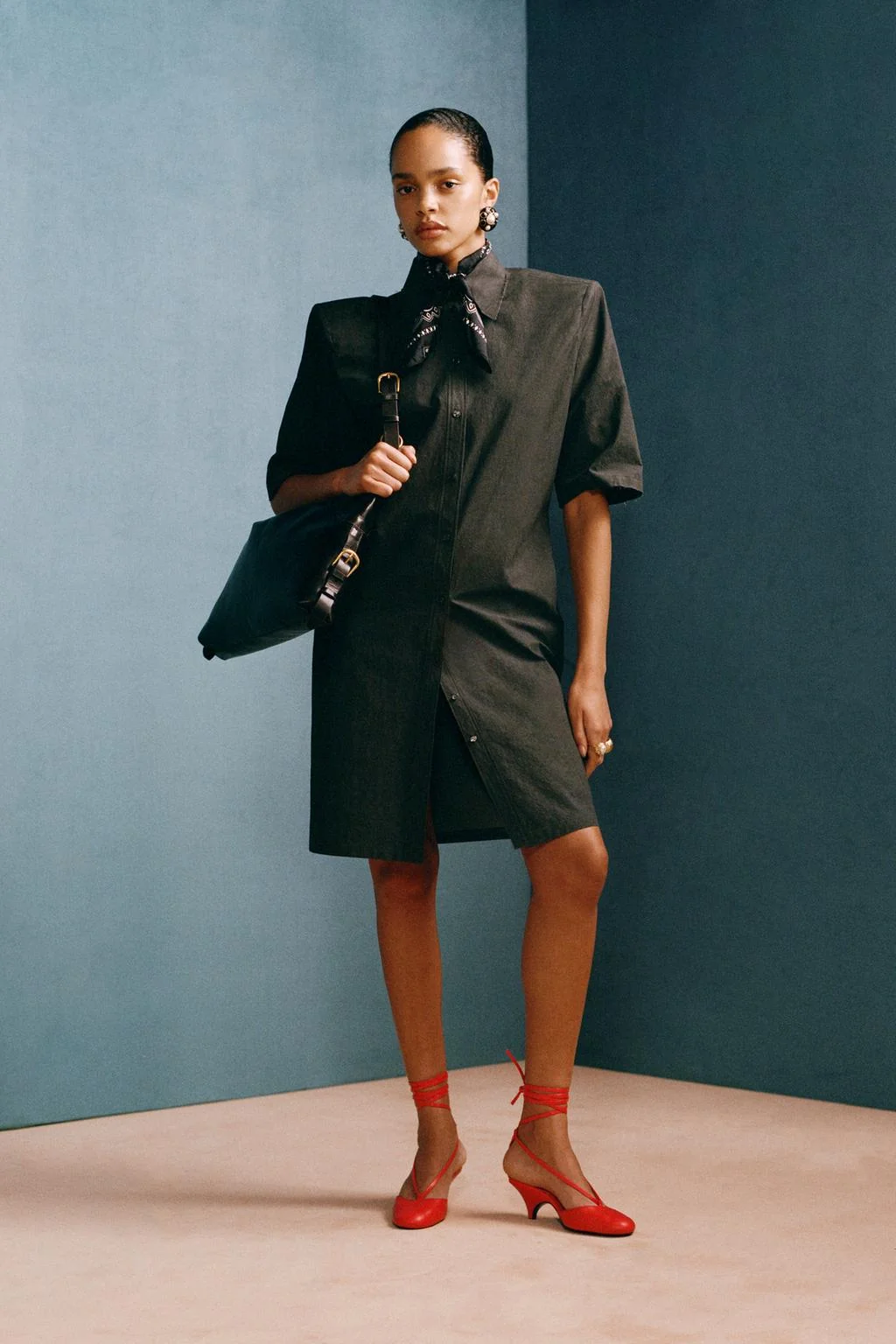 Платье-рубашка с подплечниками WILLY CHAVARRIA X ZARA — Специальная серия