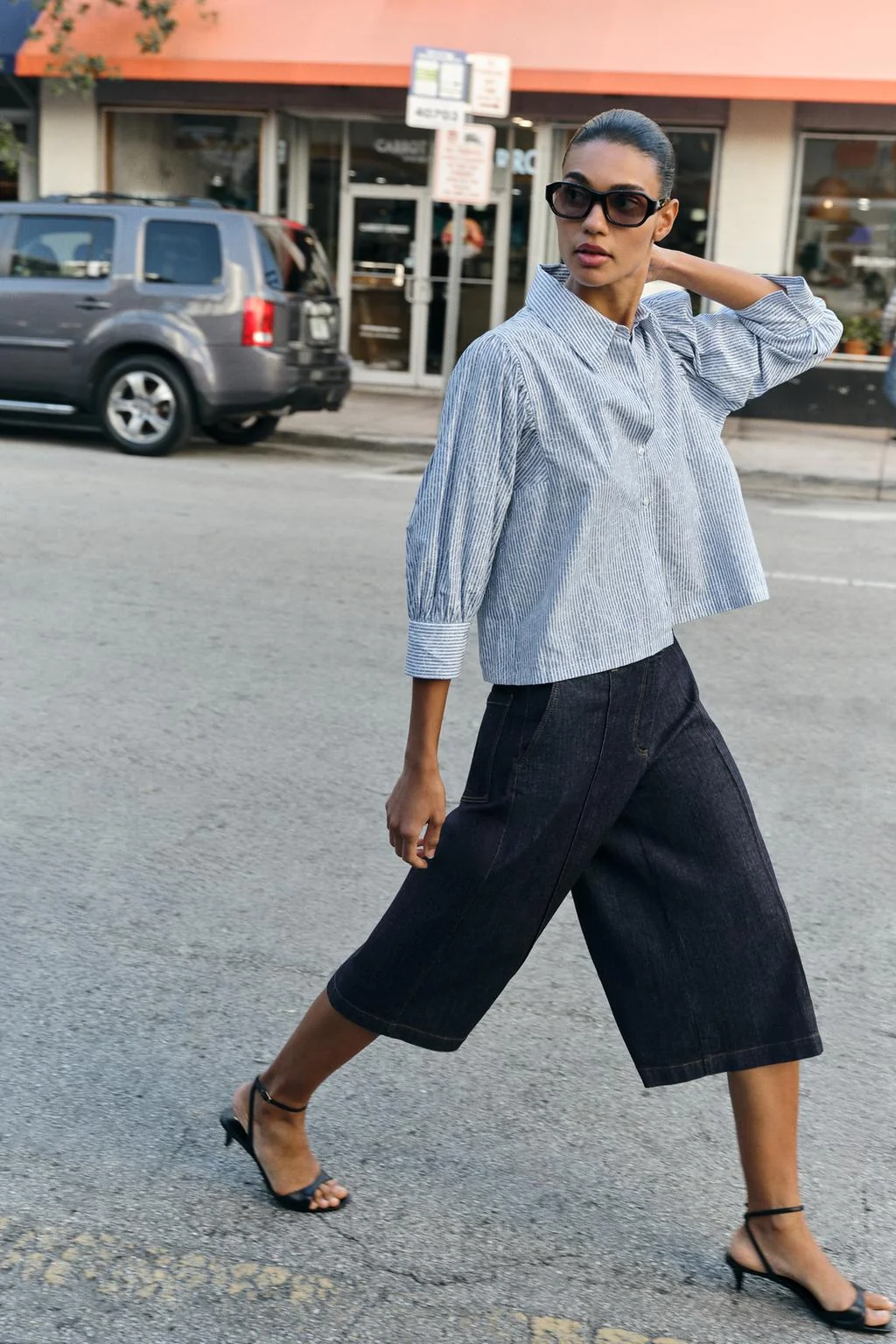 Длинные джинсовые шорты-бермуды Z1975