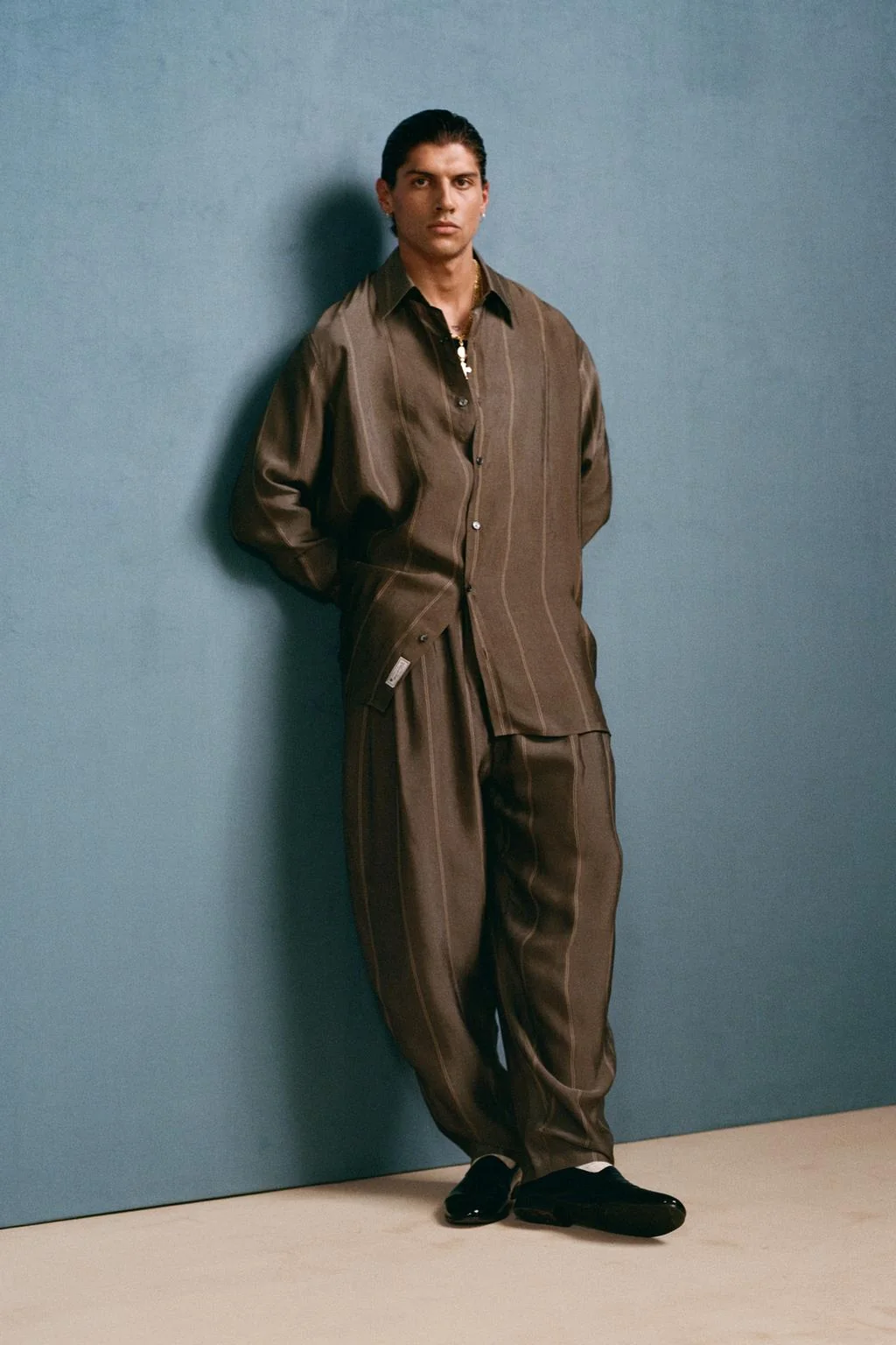 Брюки из купро с жаккардом WILLY CHAVARRIA X ZARA