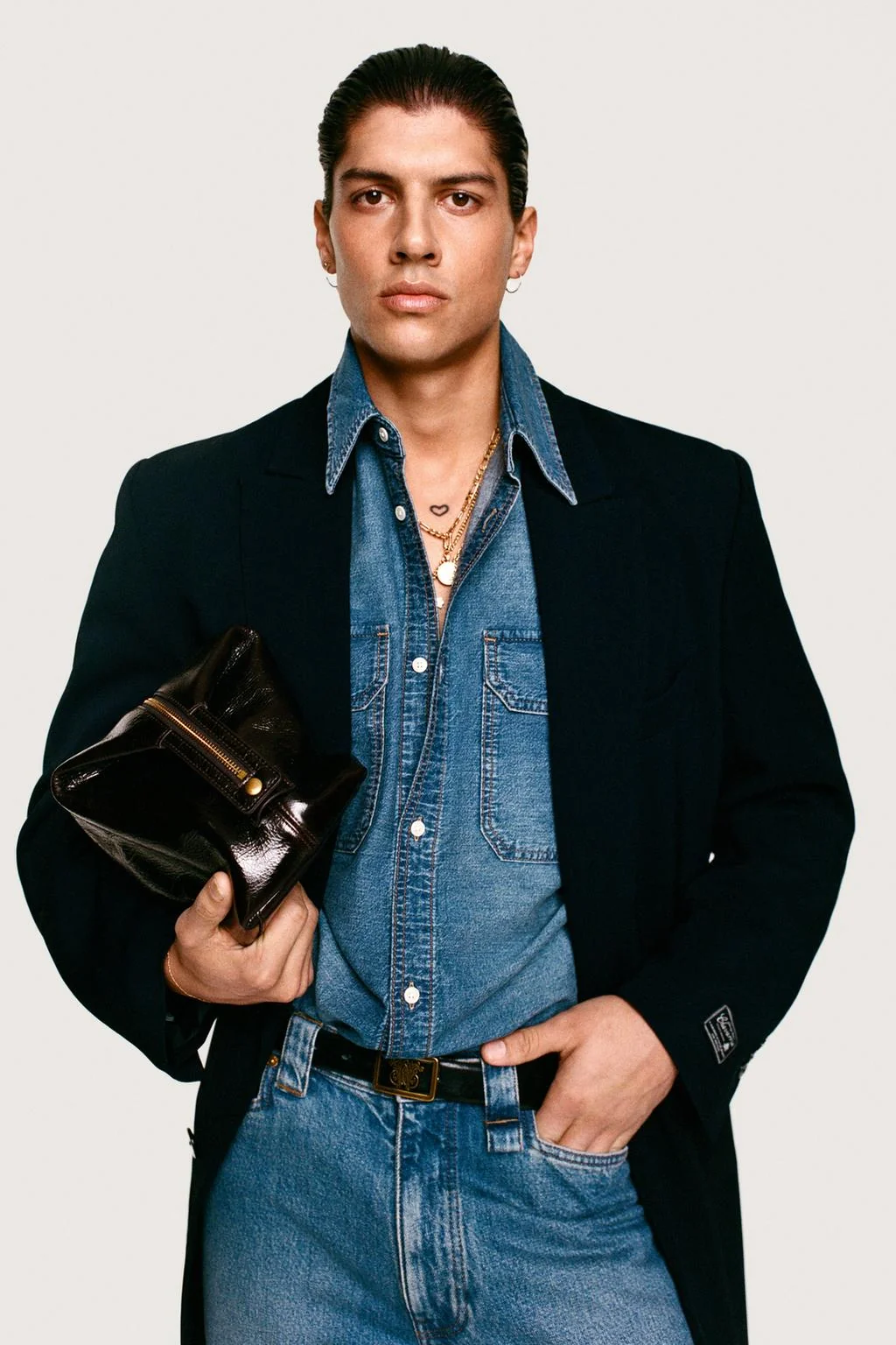 Вышитая джинсовая рубашка свободного кроя WILLY CHAVARRIA X ZARA — Деним