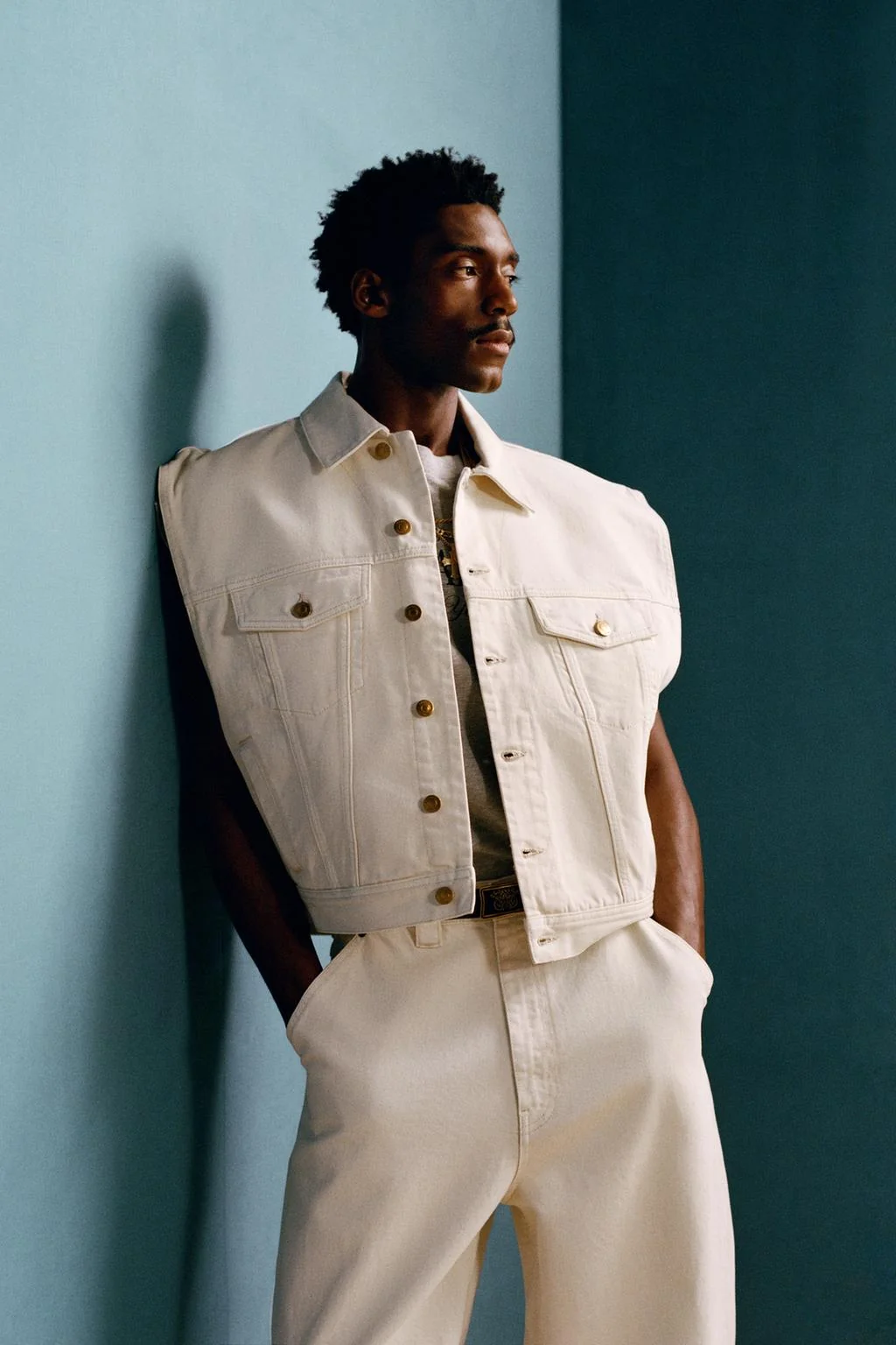 Джинсовый жилет свободного кроя WILLY CHAVARRIA X ZARA