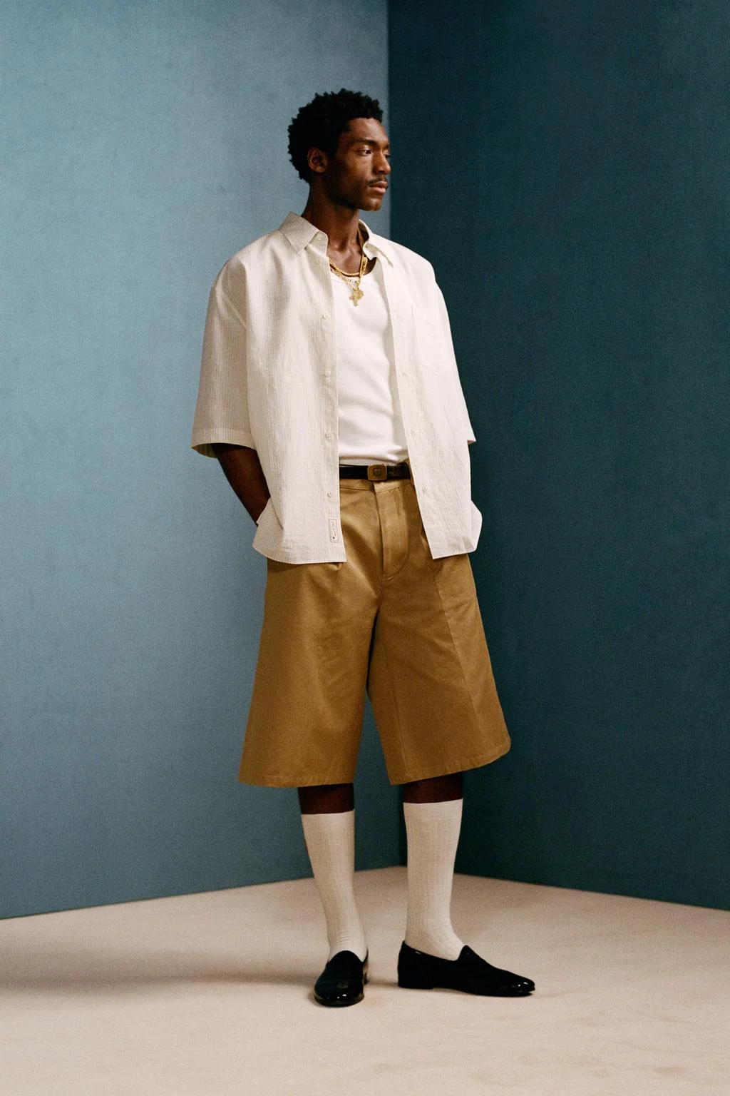 Широкие шорты-бермуды с драпировкой WILLY CHAVARRIA X ZARA