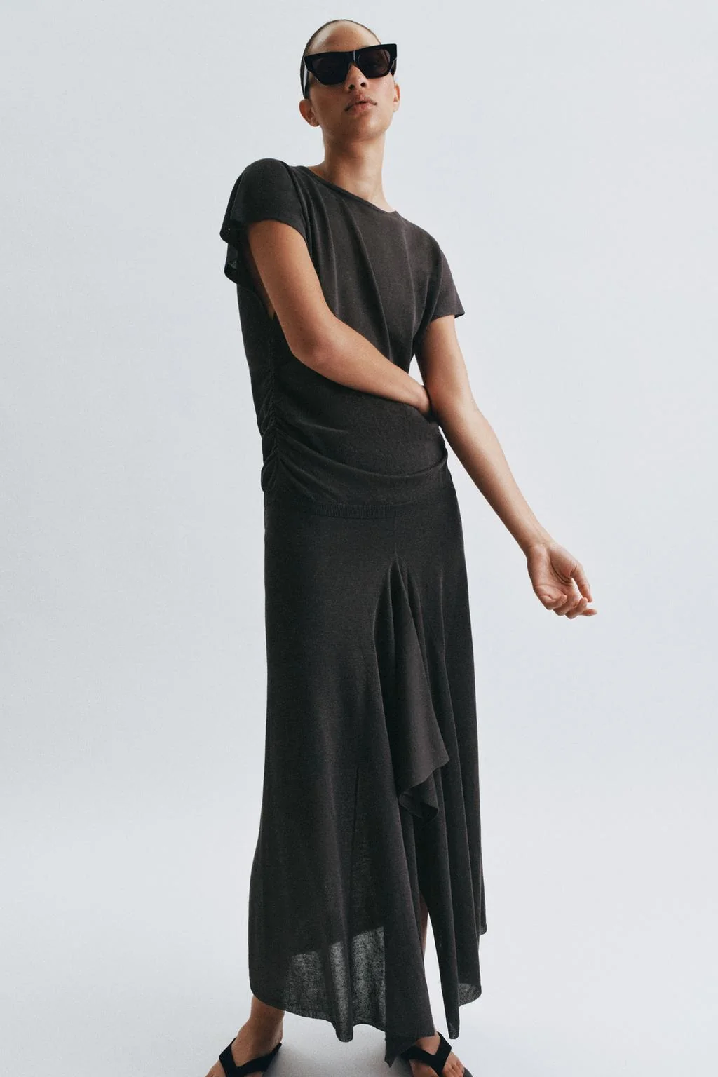 ВЯЗАНАЯ МИДИ-ЮБКА