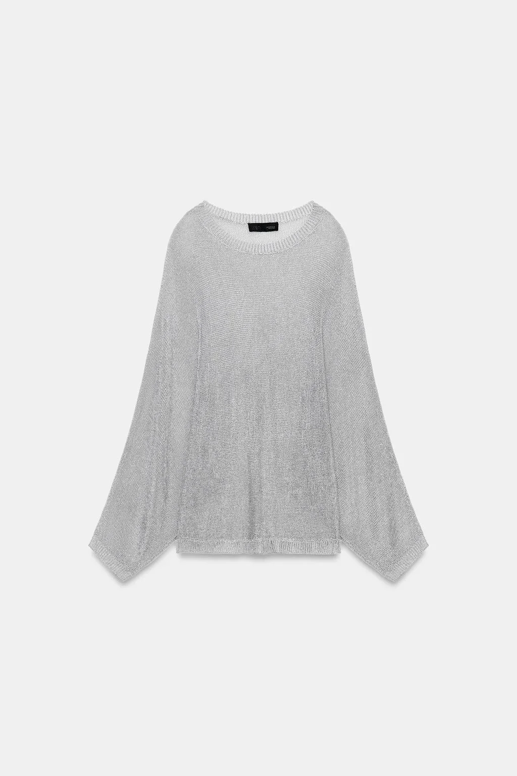 Вязаный джемпер с металлической нитью