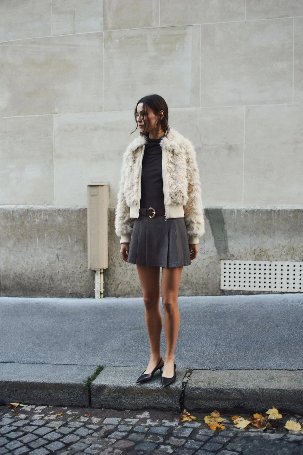 Шорты-бермуды со складками и поясом — Юбки-шорты