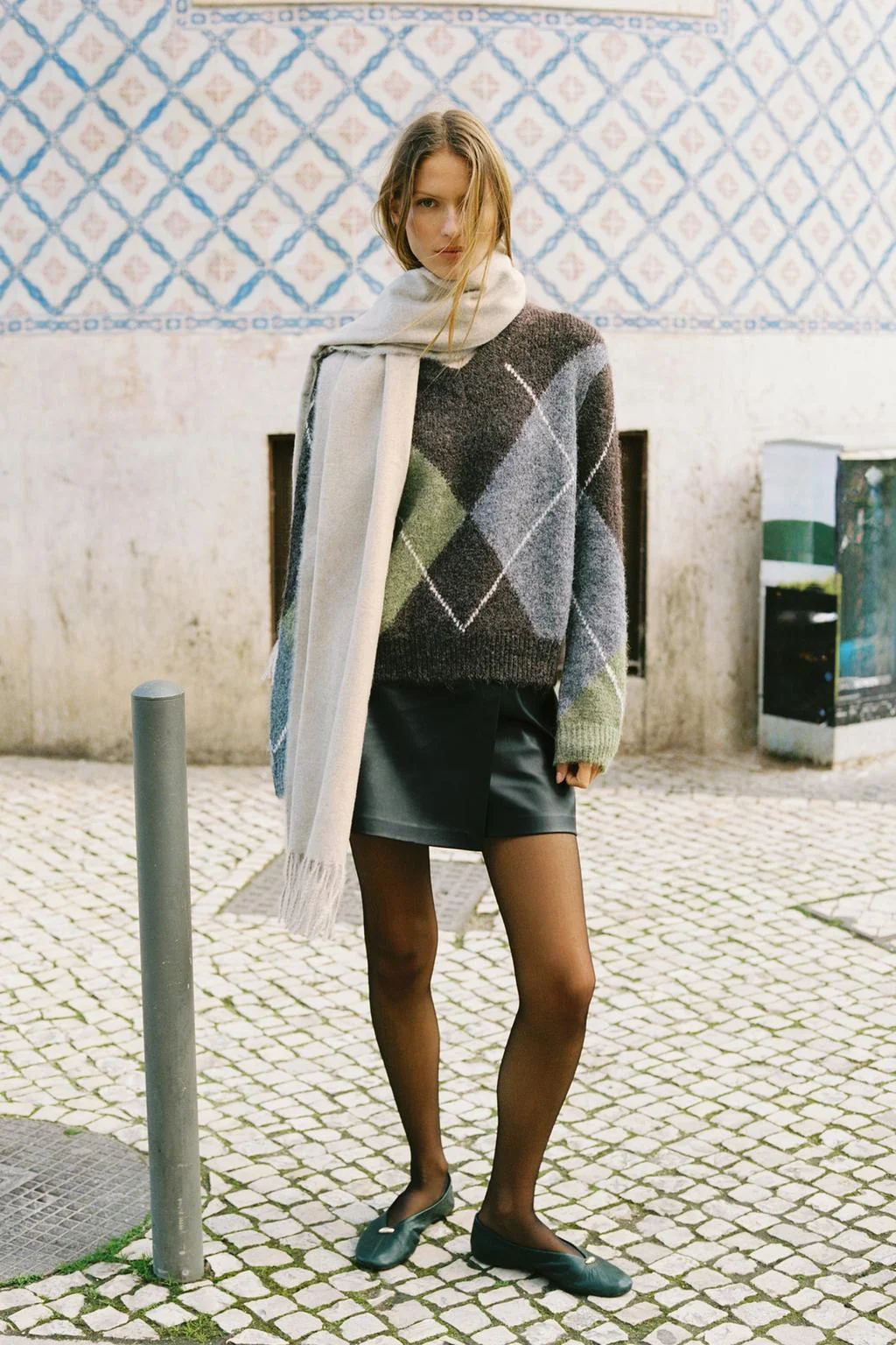 Юбка-шорты с завязкой из искусственной кожи — Юбки-шорты