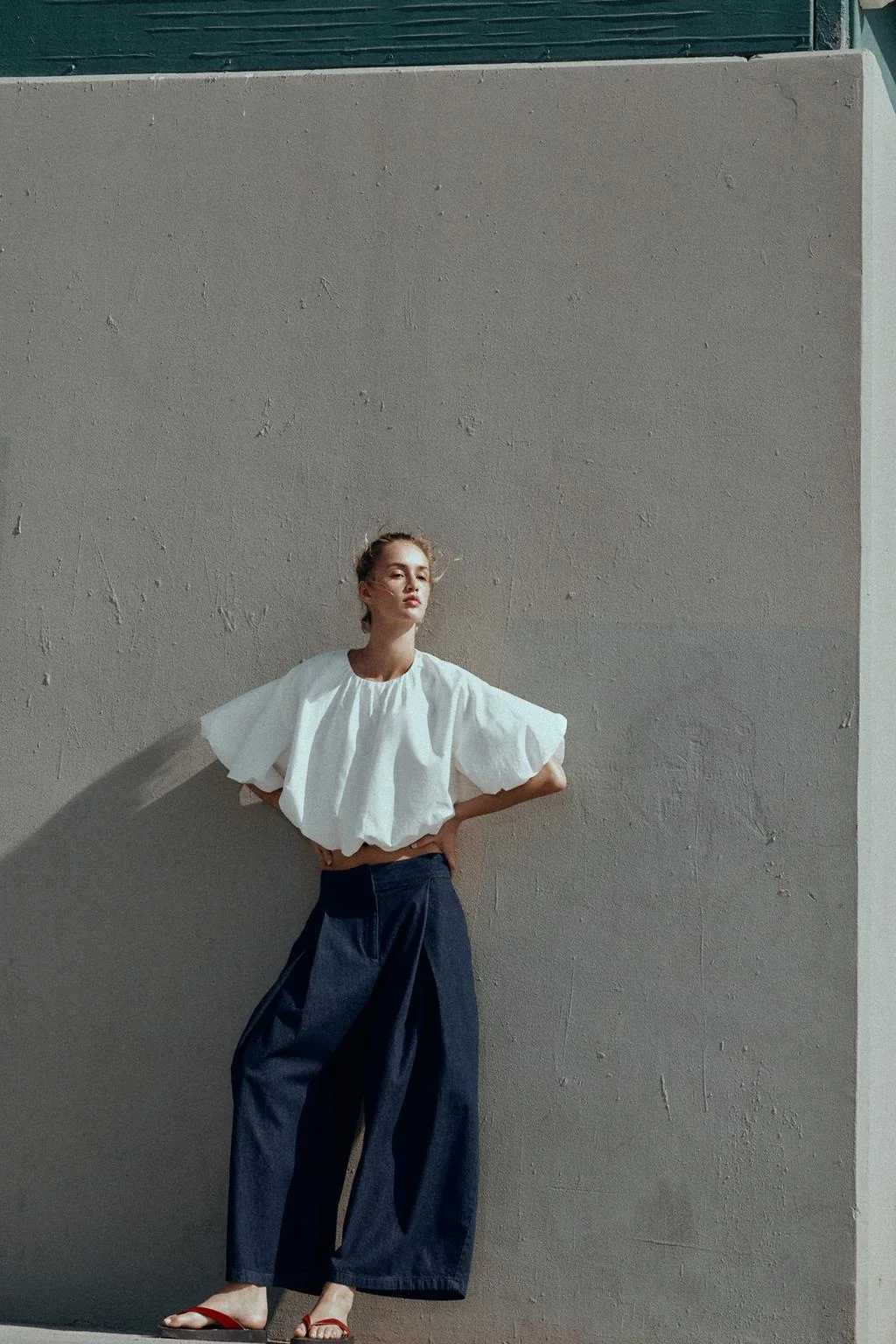 Z1975 ШТАНЫ КУЛОТЫ СО СБОРАМИ ВЫСОКОЙ ПОСАДКИ