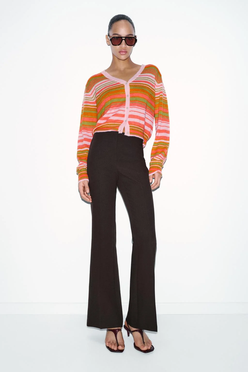 Кардиган в полоску