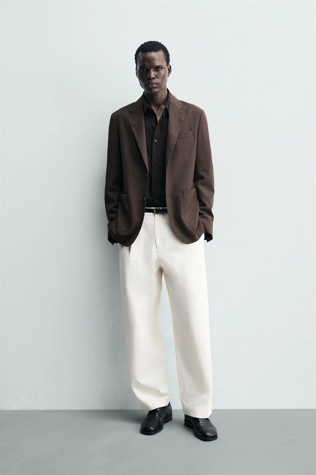 Пиджак прямого кроя из 100% шерсти — Костюмы