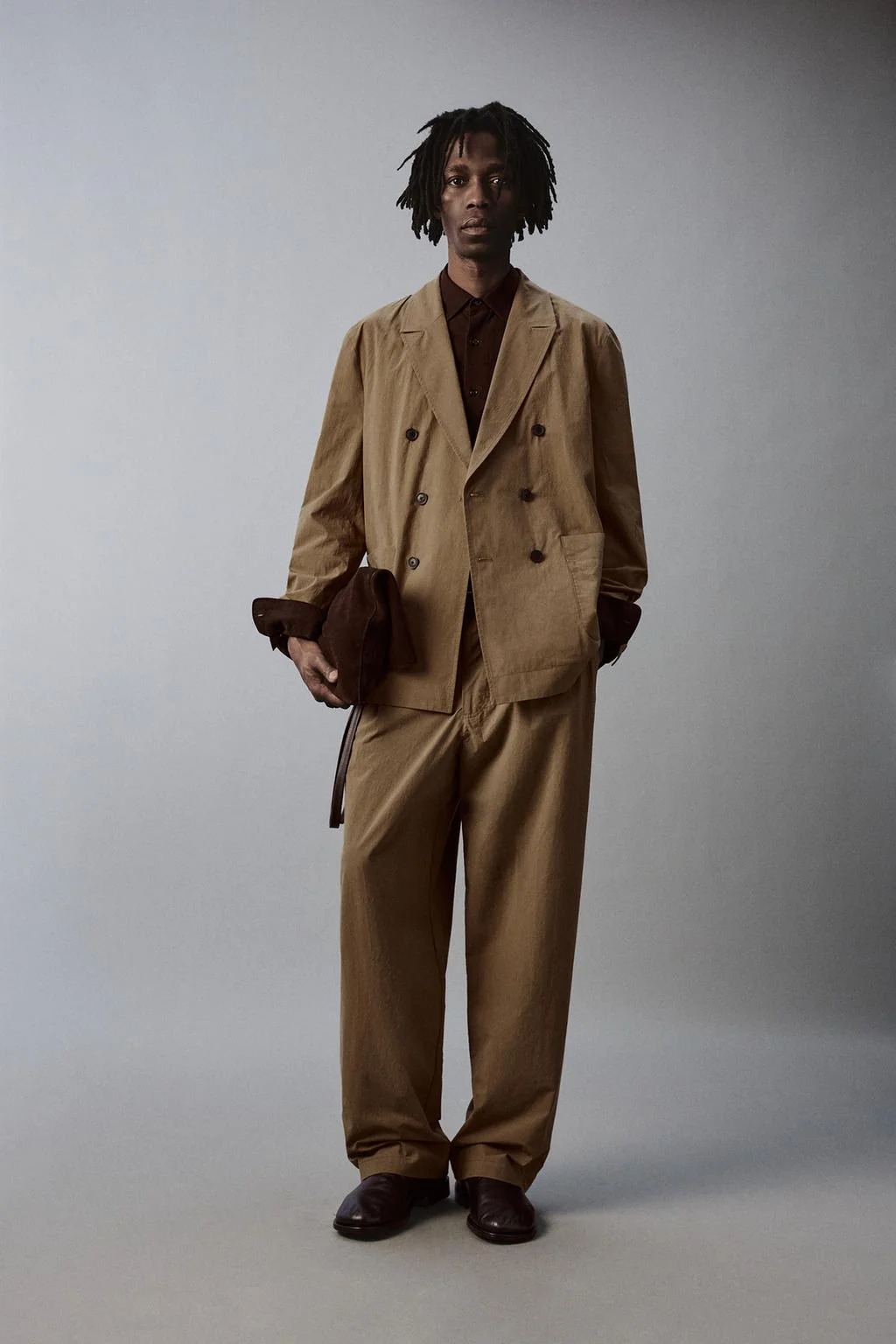 Пиджак свободного кроя двубортный — Тренд