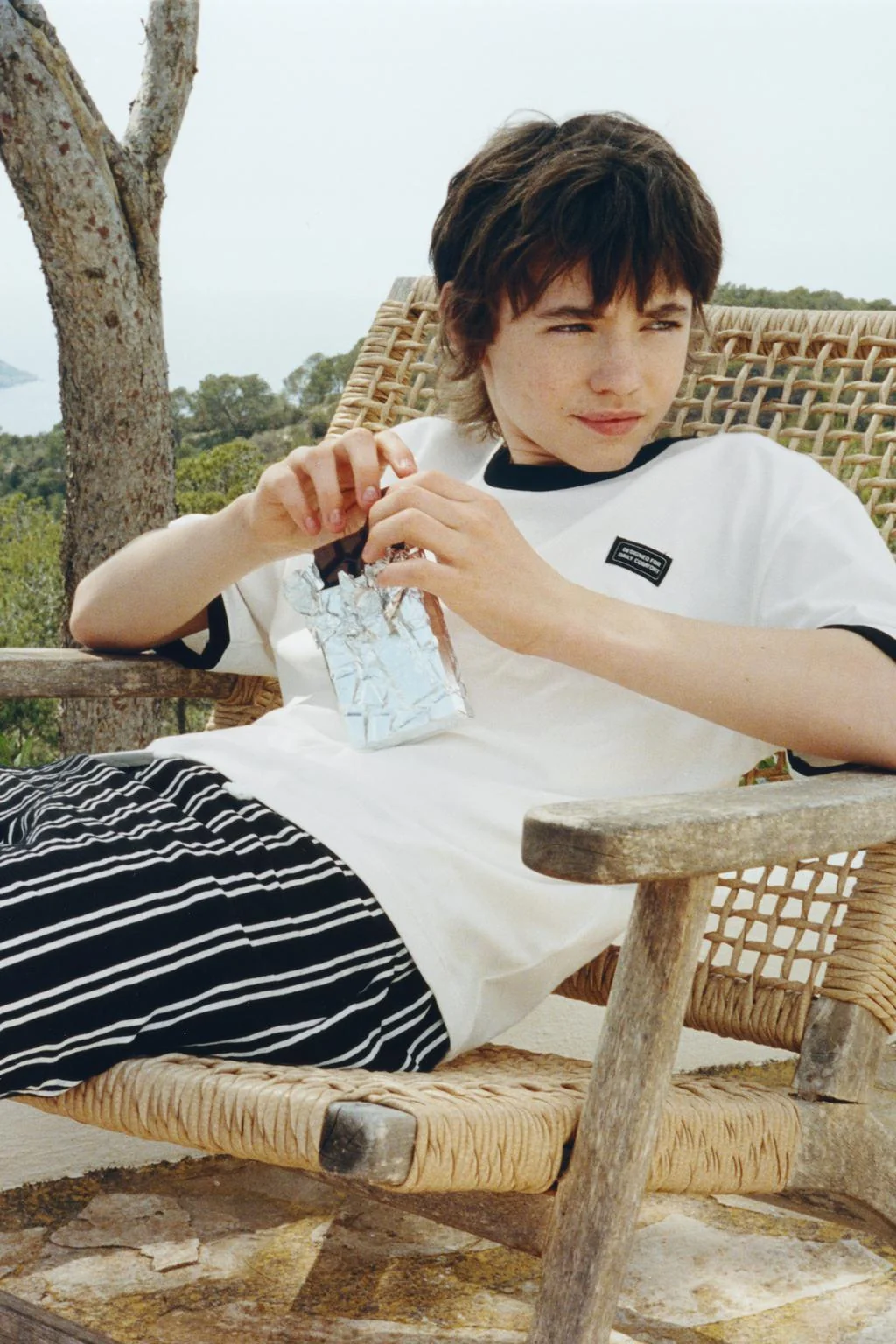 Пижама с полоской для возраста 6-14