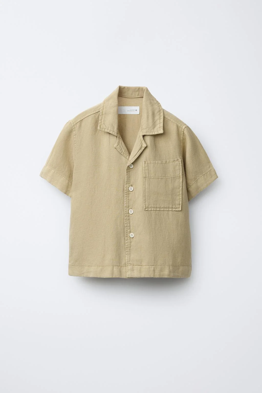 Льняная рубашка в стиле боулинг