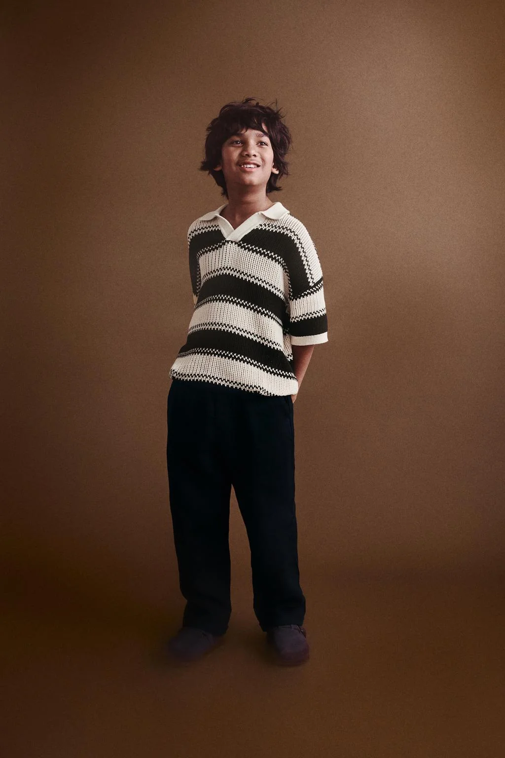 Прямые брюки из 100% льна