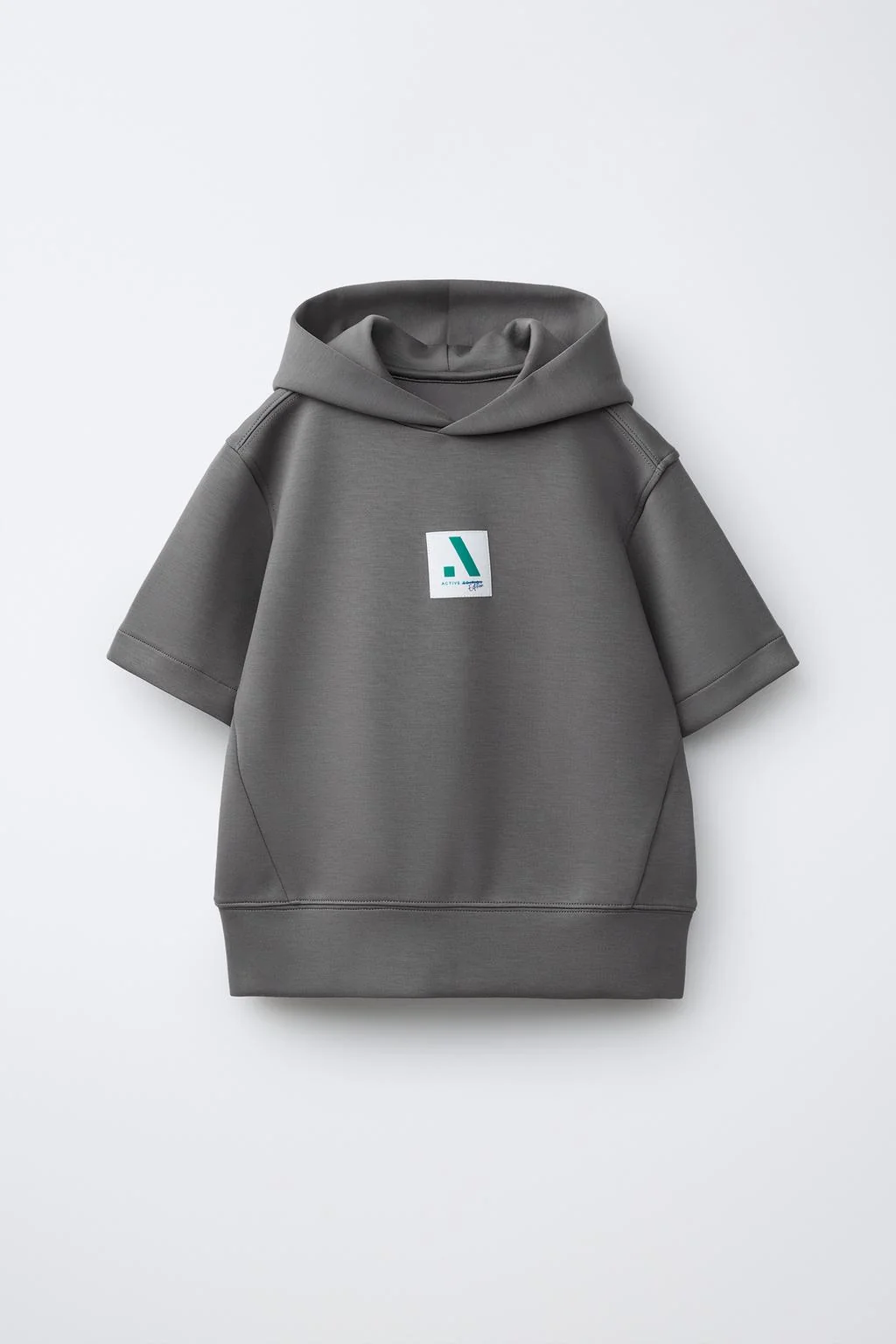 Короткое худи с рукавами из модальной смеси — Активный эдицион