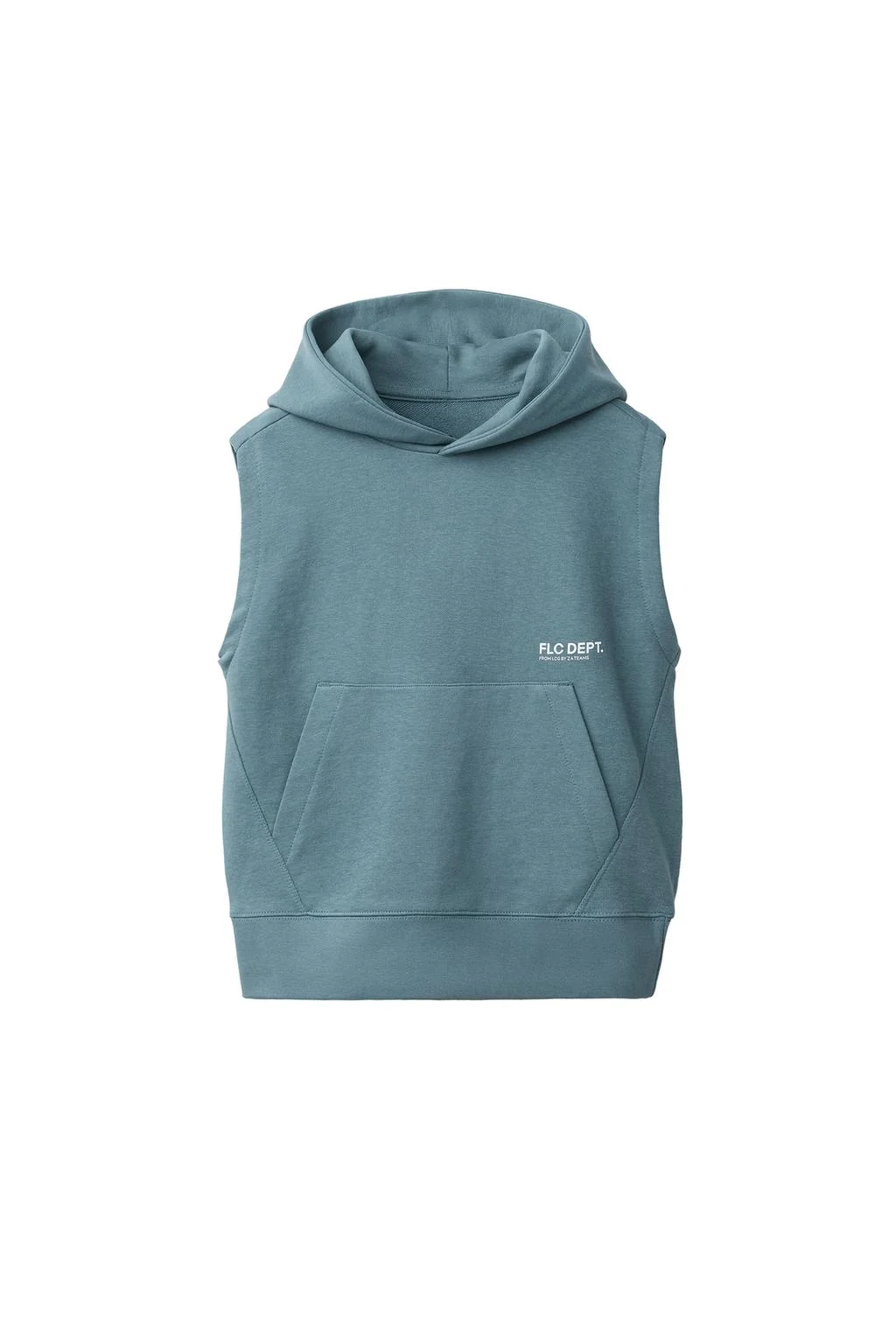 КУРТКА-ЖИЛЕТ С КАПЮШОНОМ И ТЕКСТОМ