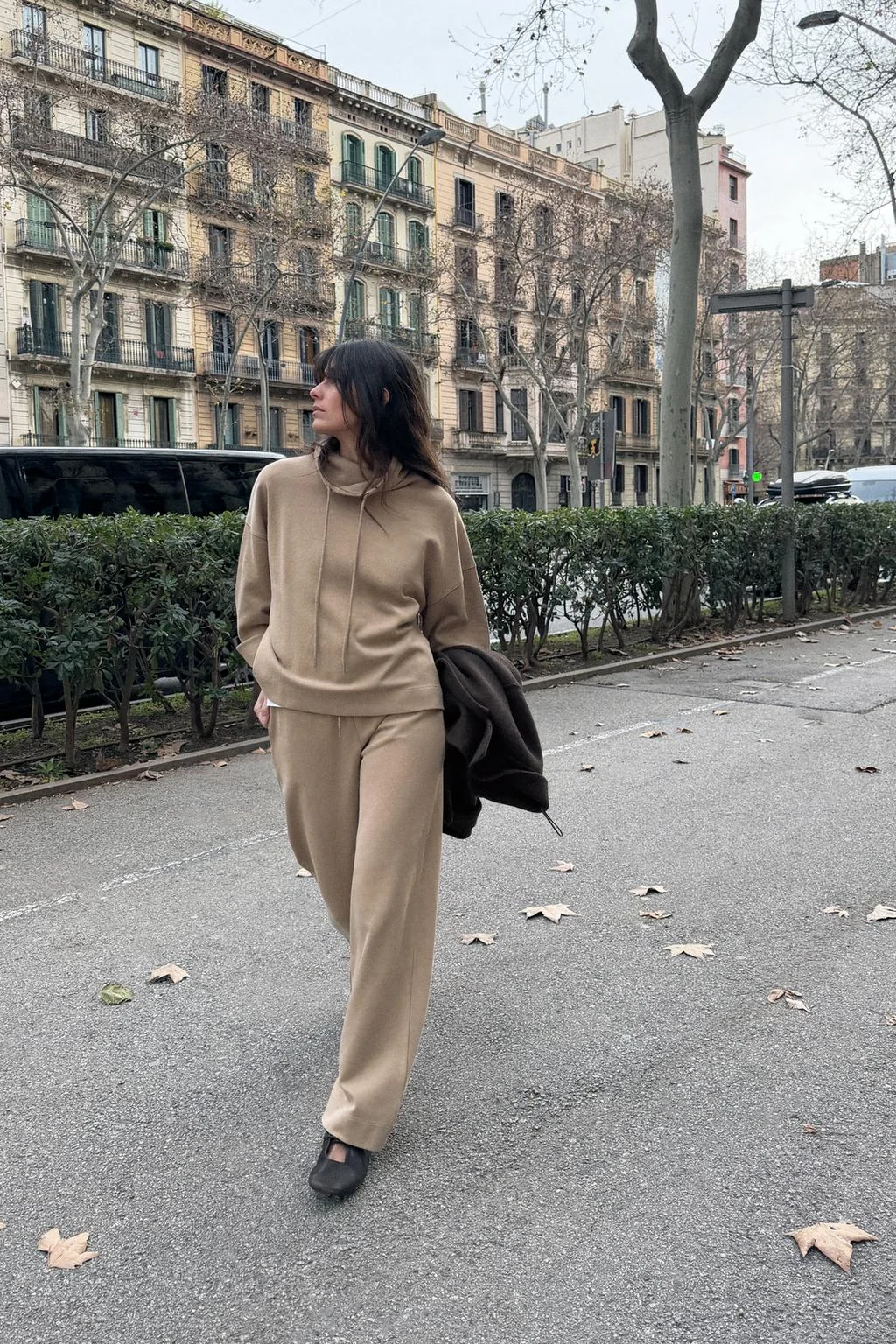 Свитшот интерлок с эффектом потёртости