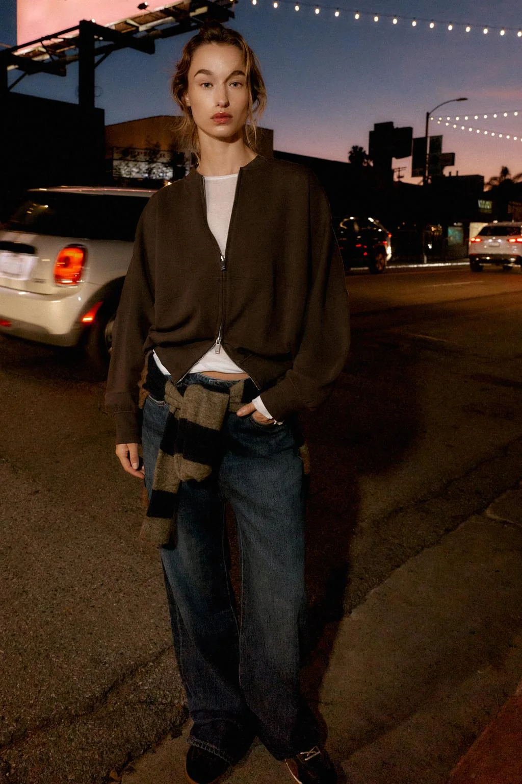 Куртка-бомбер интерлок — Свитшоты