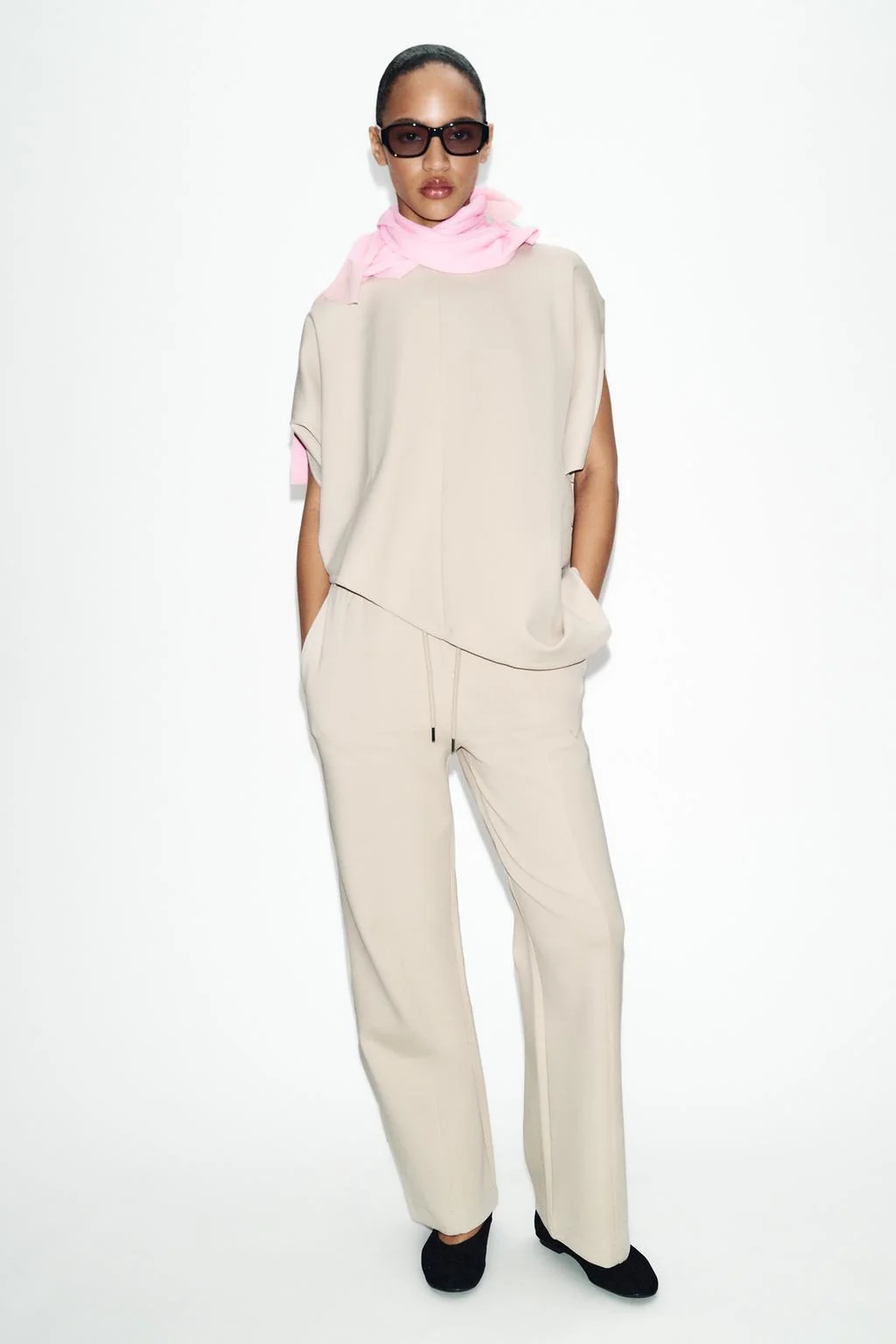 Прямые брюки интерлок