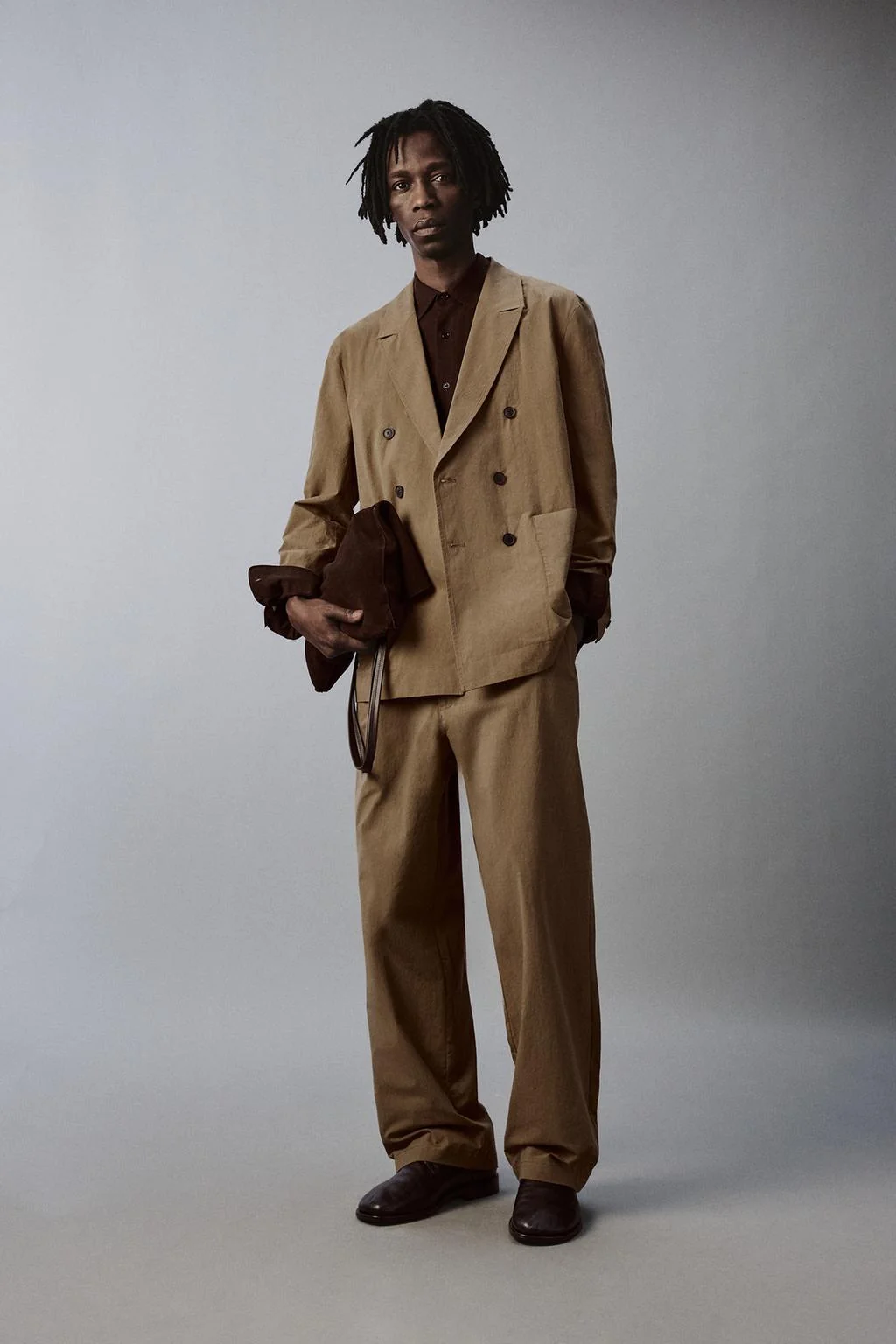 Технические брюки с широкими штанинами для костюма — Тренд