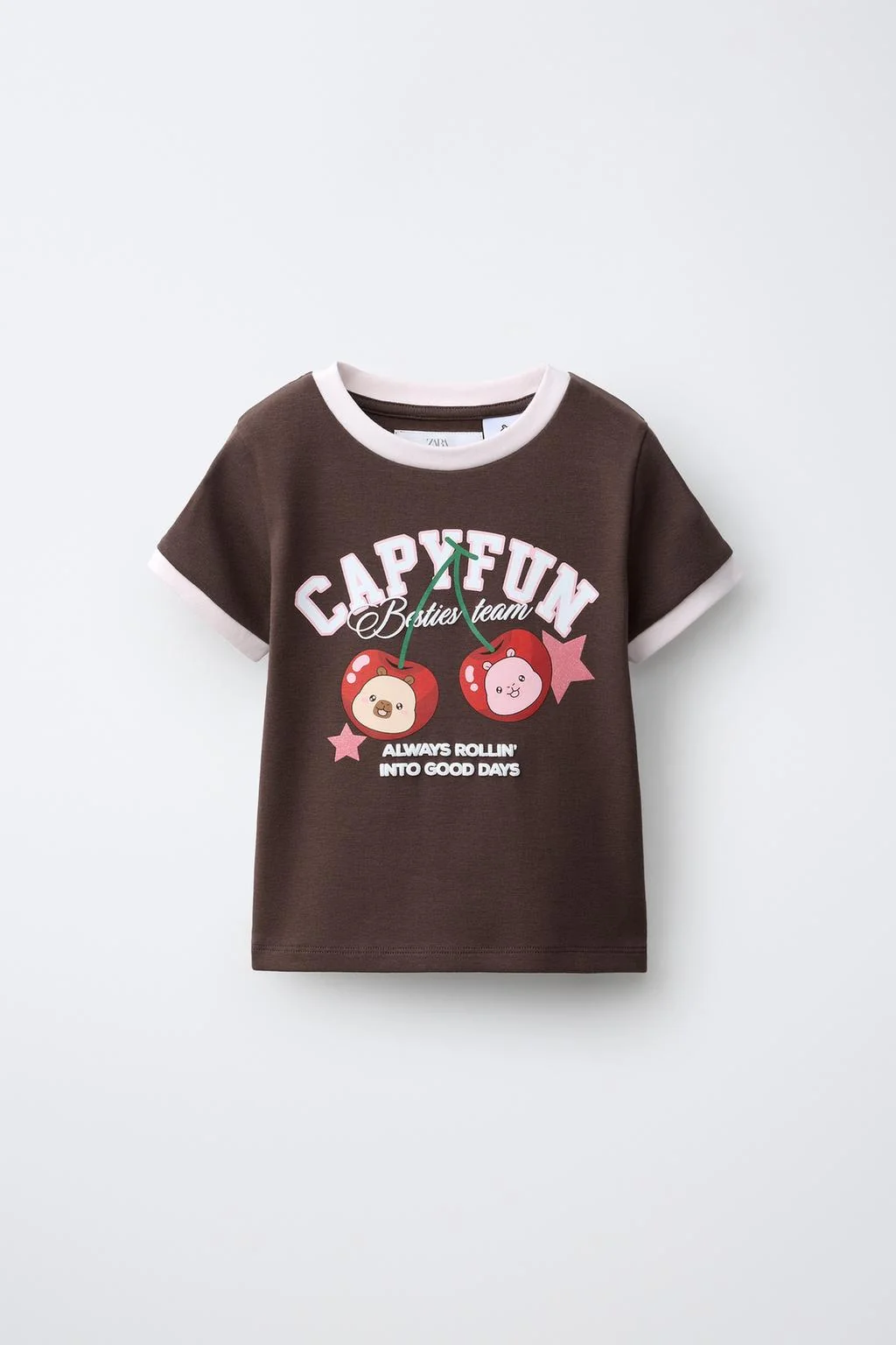 Футболка с принтом Capyfun © Cherry