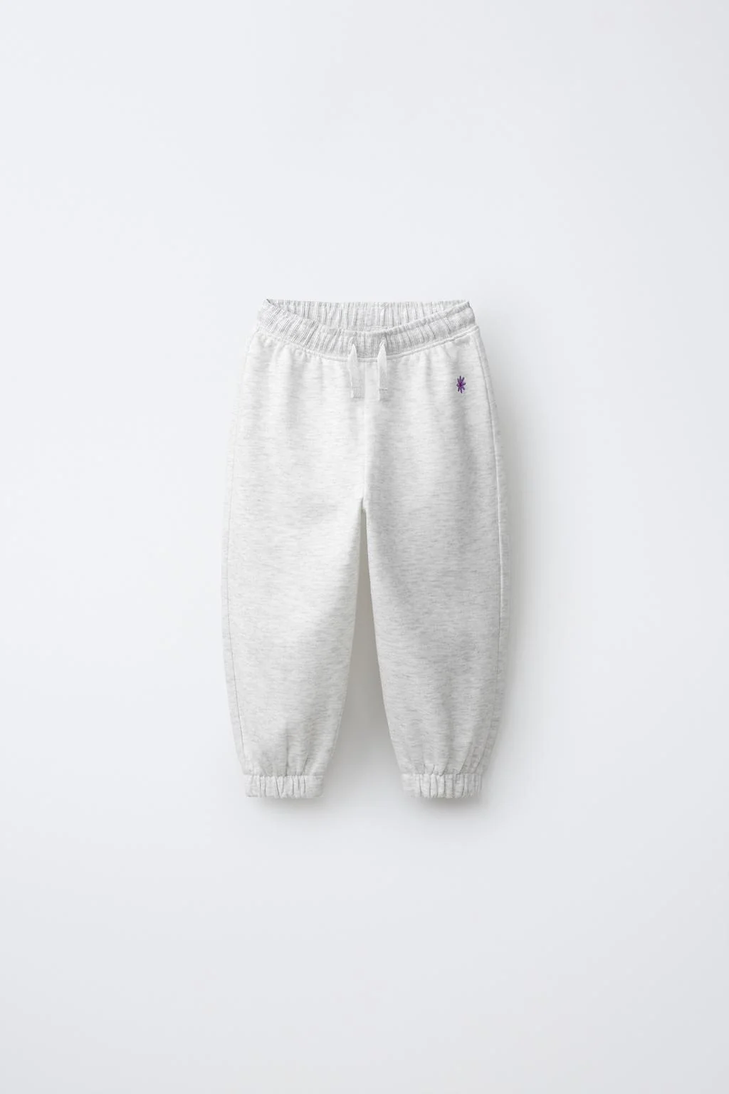 DAISY EMBROIDERED PLUSH TROUSERS