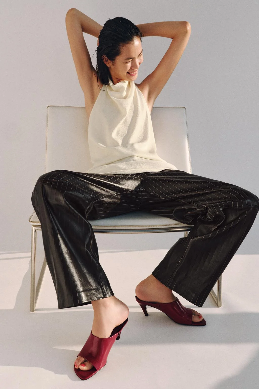 Кожаные мюли-сандалии — ограниченная серия