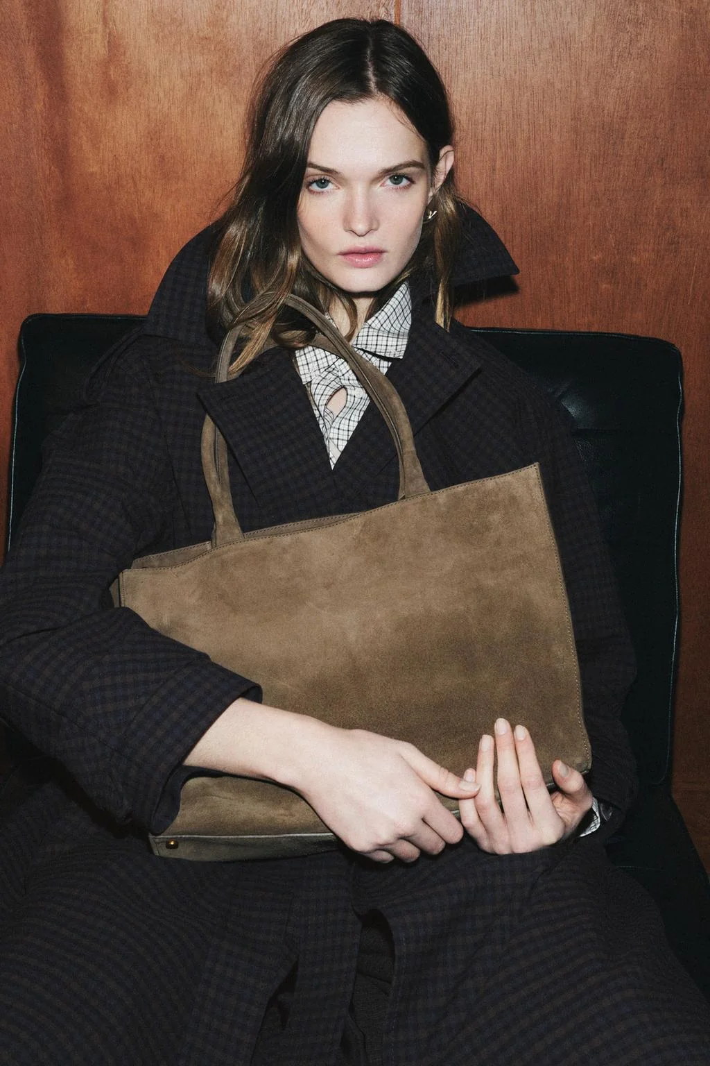 Макси-городская сумка из кожи