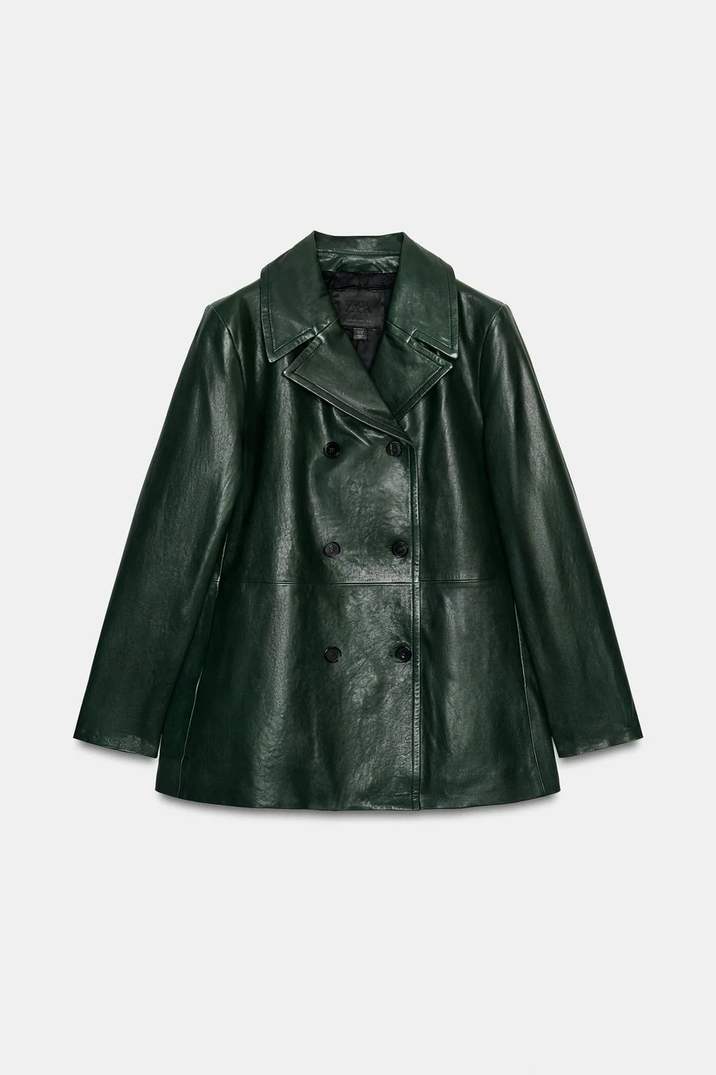 Двойной кожаный пиджак ZW COLLECTION LIMITED EDITION