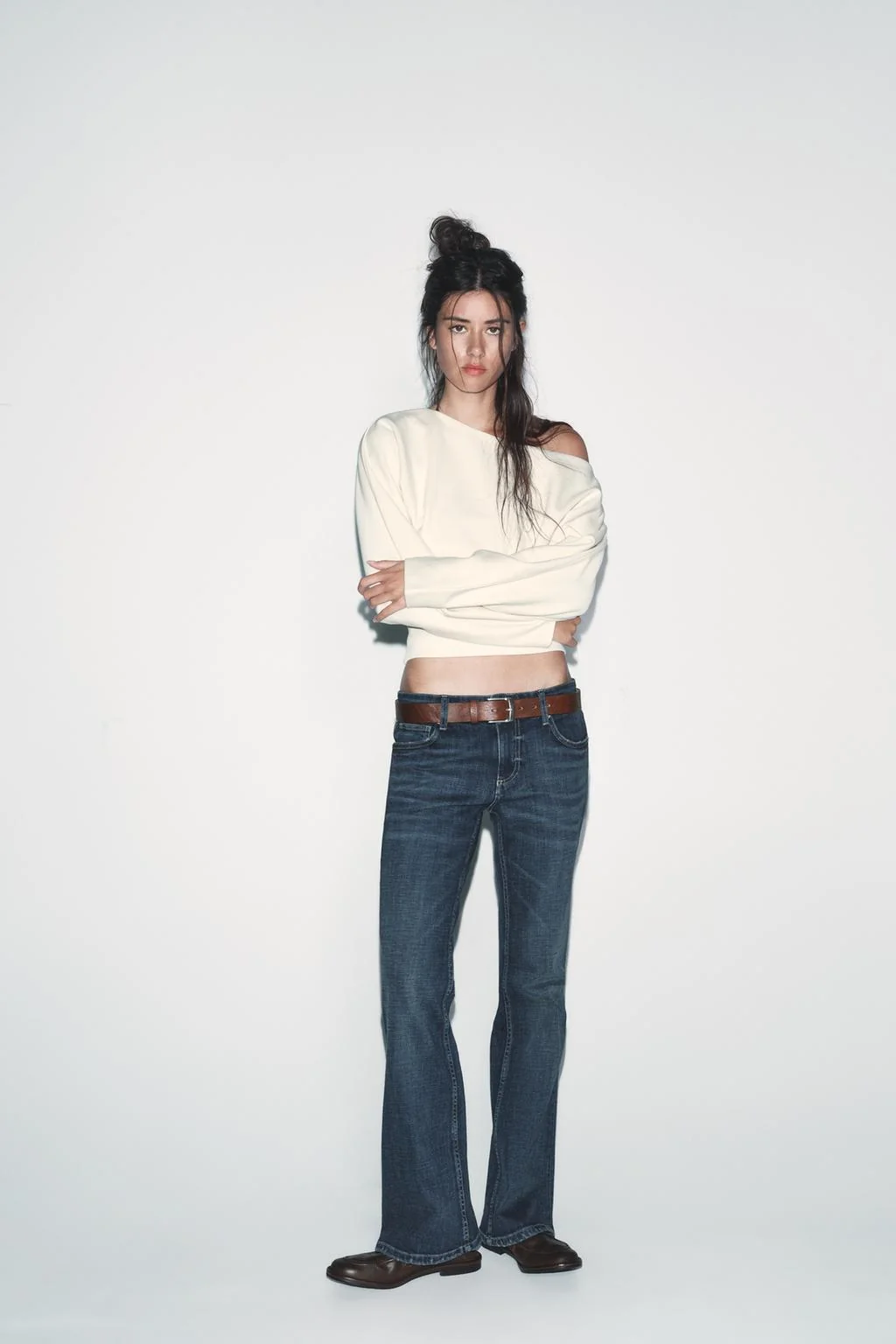 Асимметричный хлопковый свитшот — Свитшоты | Джоггеры