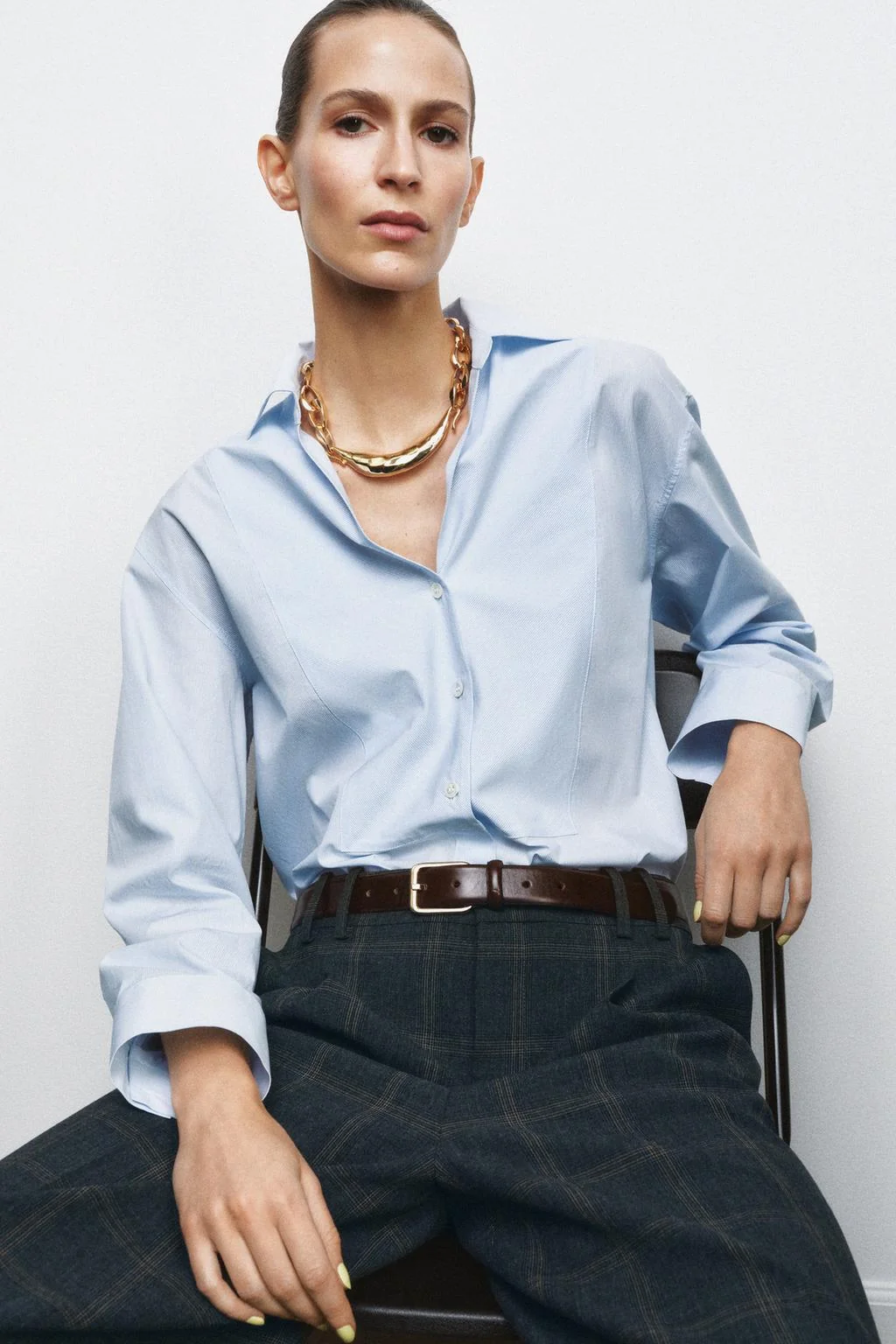 Кожаный ремень 100% с квадратной пряжкой