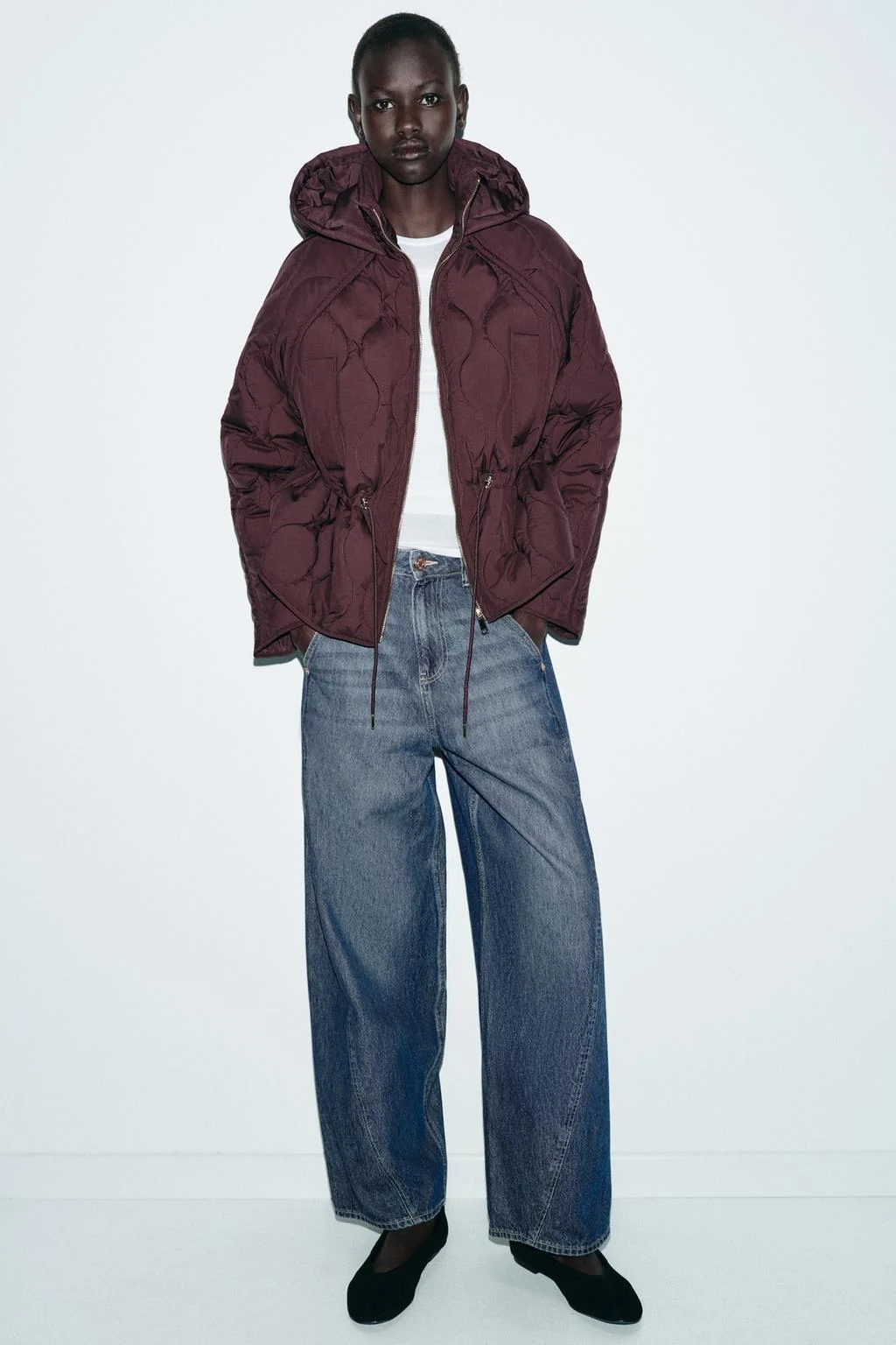 Пуховик с капюшоном