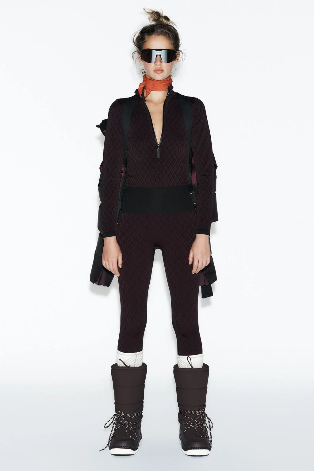 Джерси-леггинсы без швов из коллекции для лыжного спорта