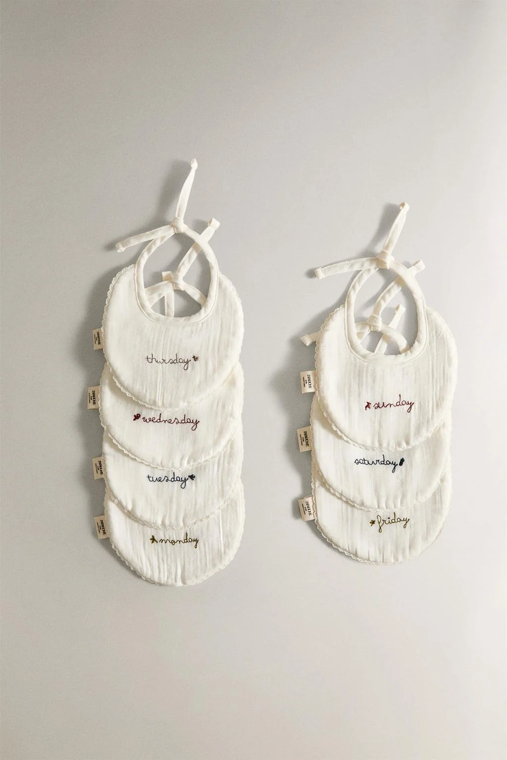 Еженедельная детская салфетка (набор из 7) — Гаузы | муслинные площадки | биби