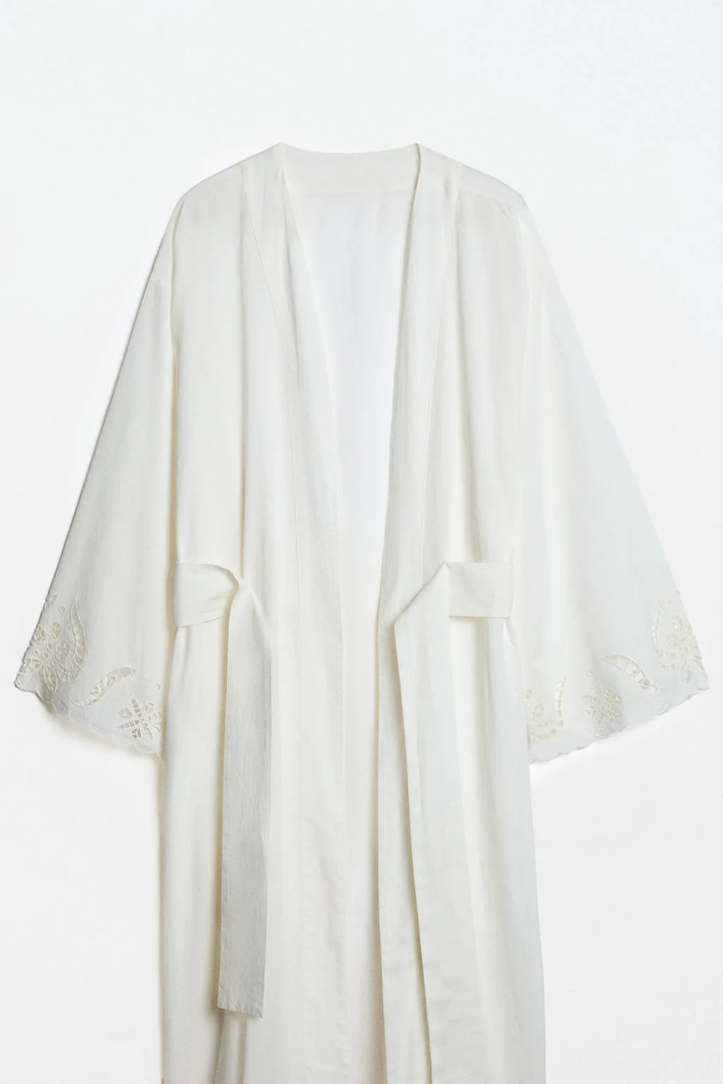 COTTON DRESSING GOWN WITH EMBROIDERY