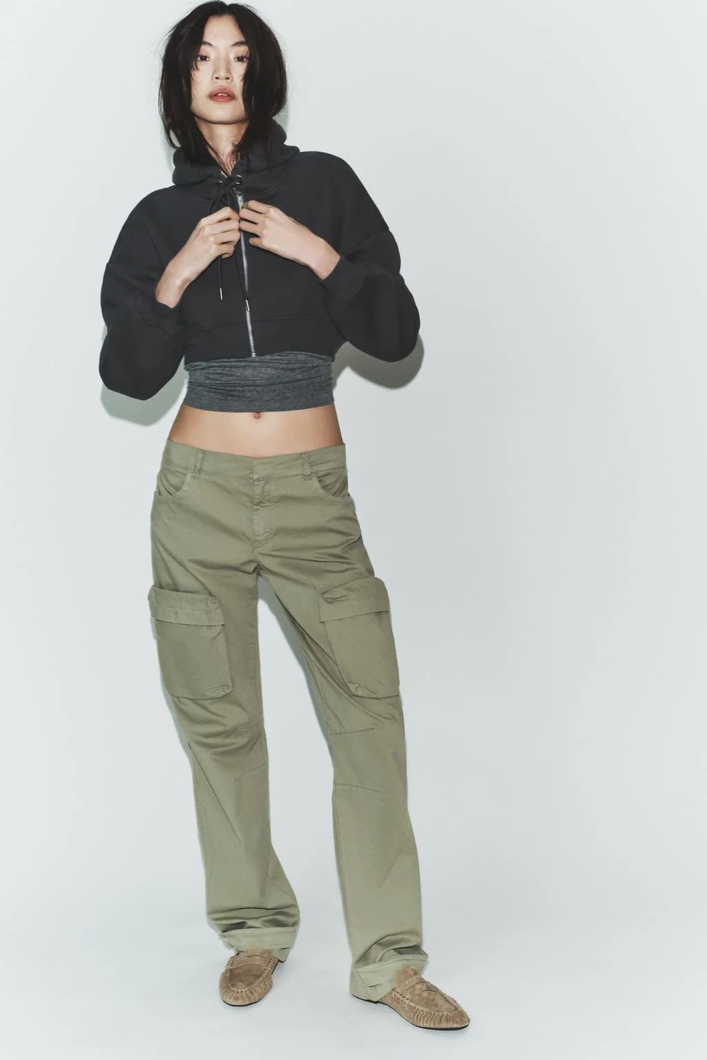 Мягкие замшевые лоферы