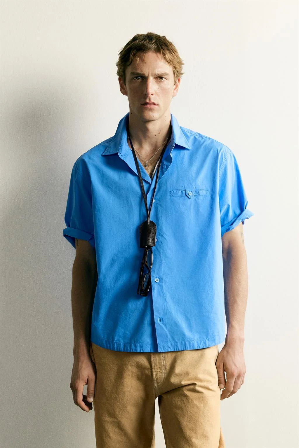 Рубашка relaxed fit poplin