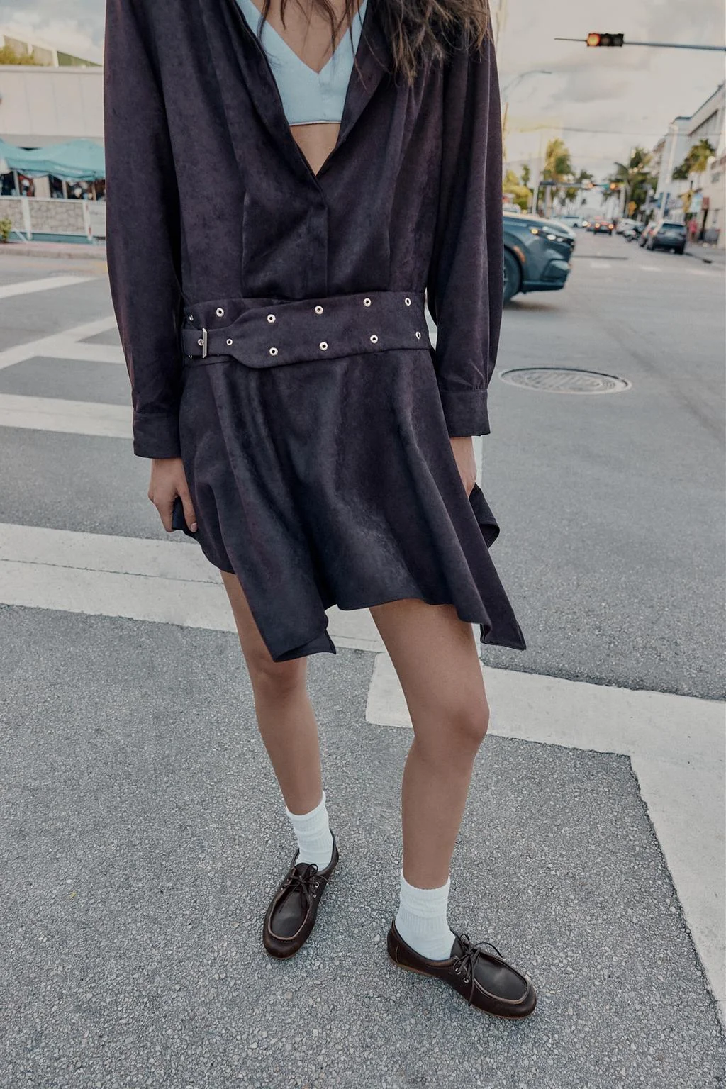 Кожаные лоферы на платформе