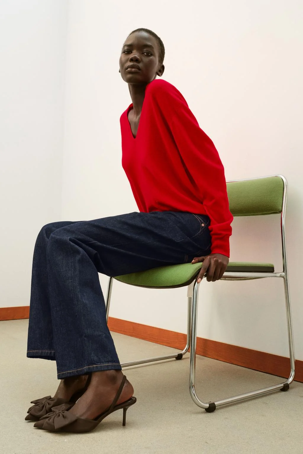 Туфли на каблуке с бантом — Специальные цены