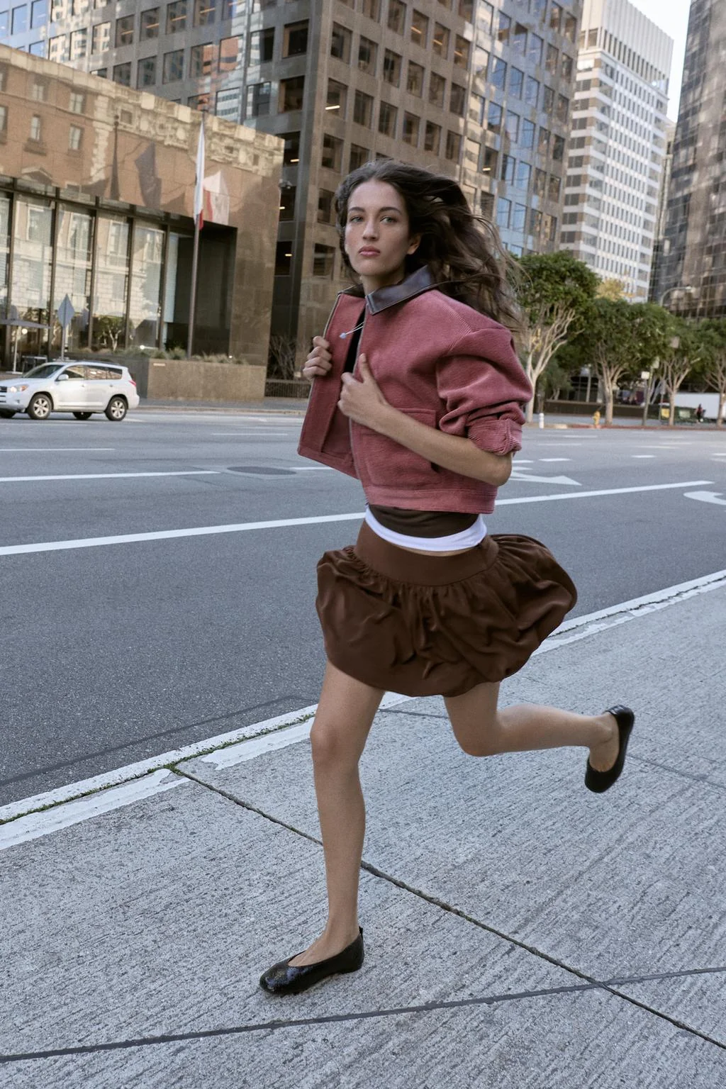 Балетки с эффектом патины