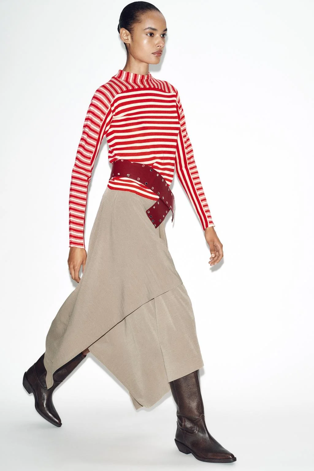 Кожаные ботинки с эффектом потертости — САПОГИ | БОТИНКИ