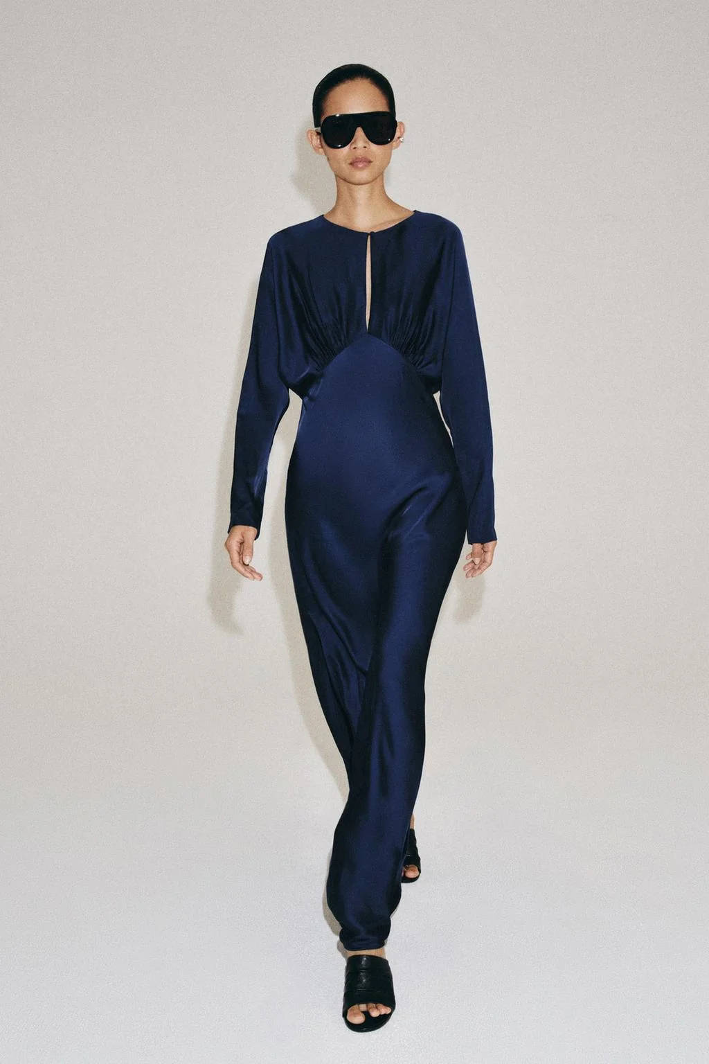 Платье длинное сатиновое ZW Collection