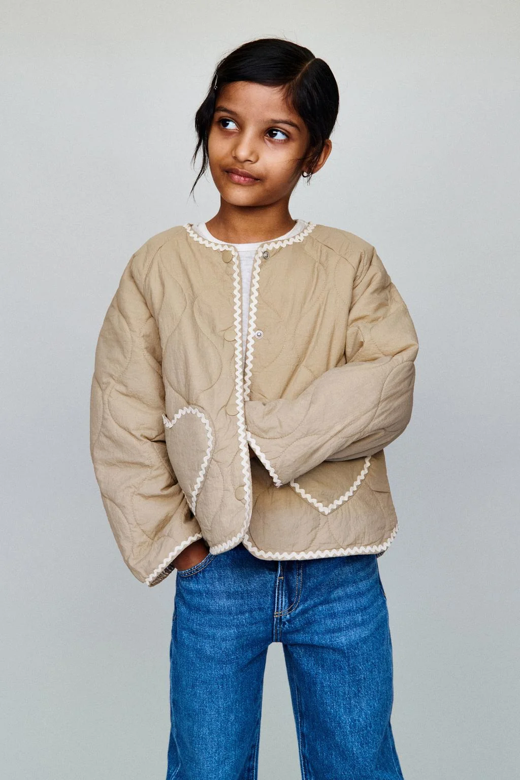 HEART QUILTED JACKET