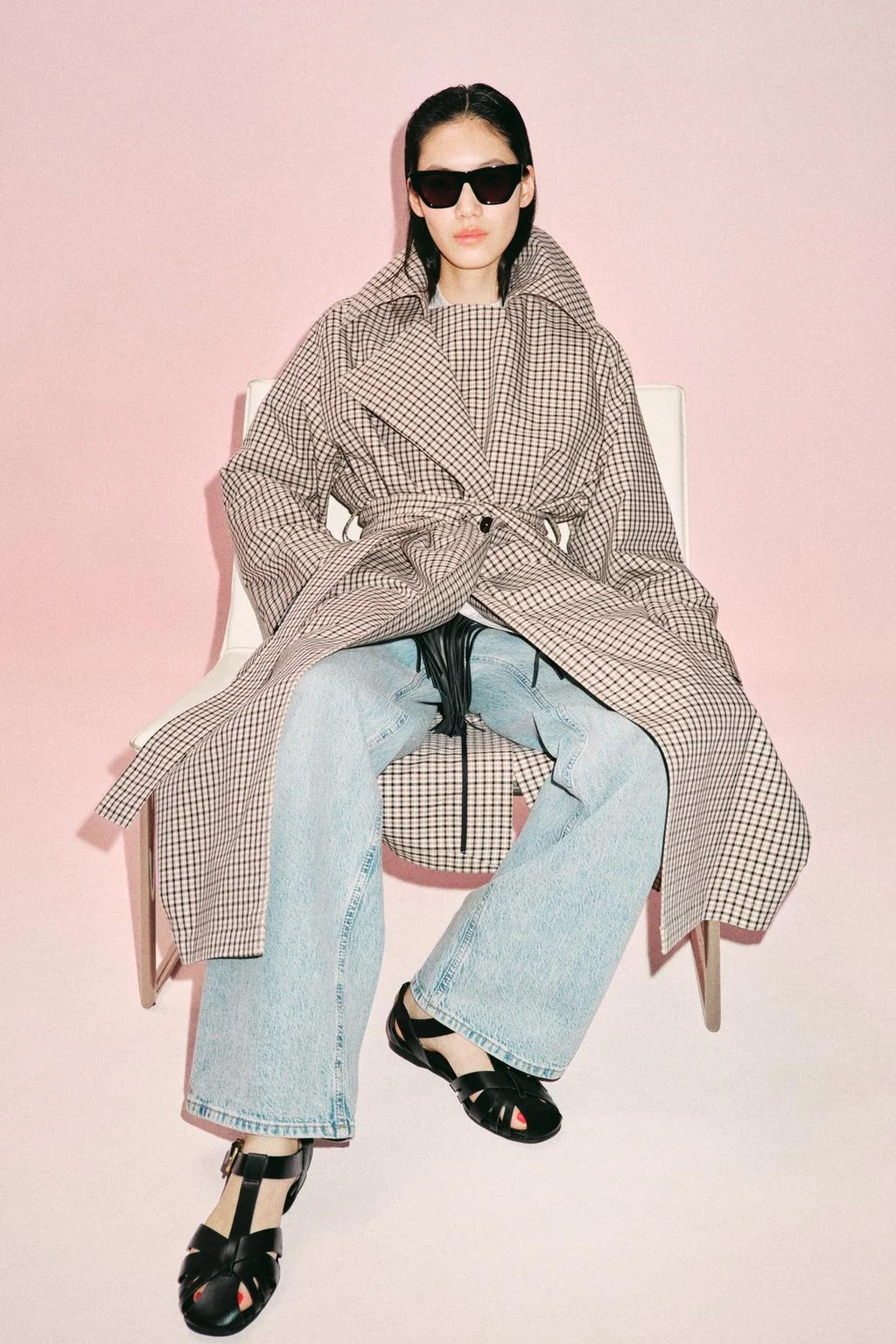 Сандалии с переплетением