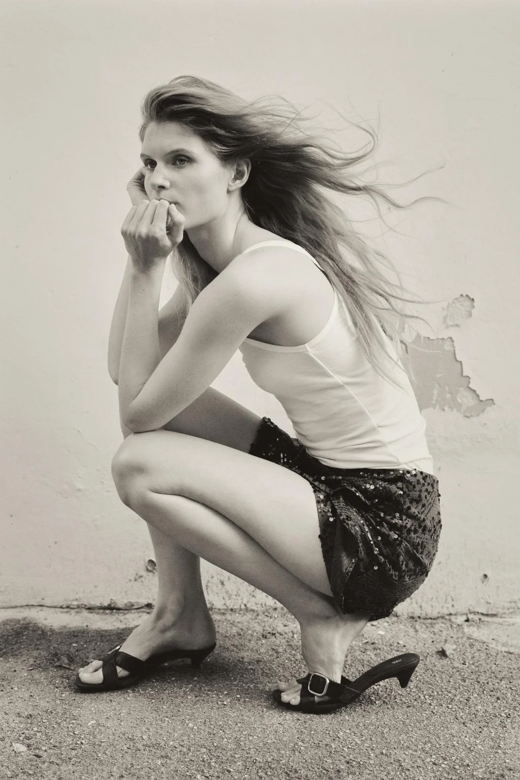 Кожаные сандалии с пряжкой