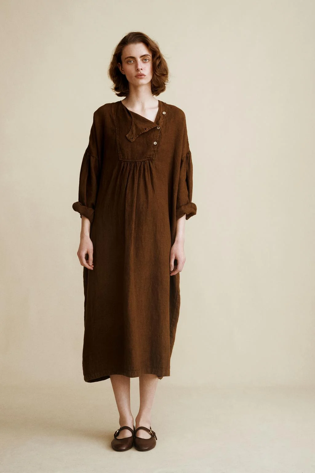Платье из 100% льна от Caramel London x Zara