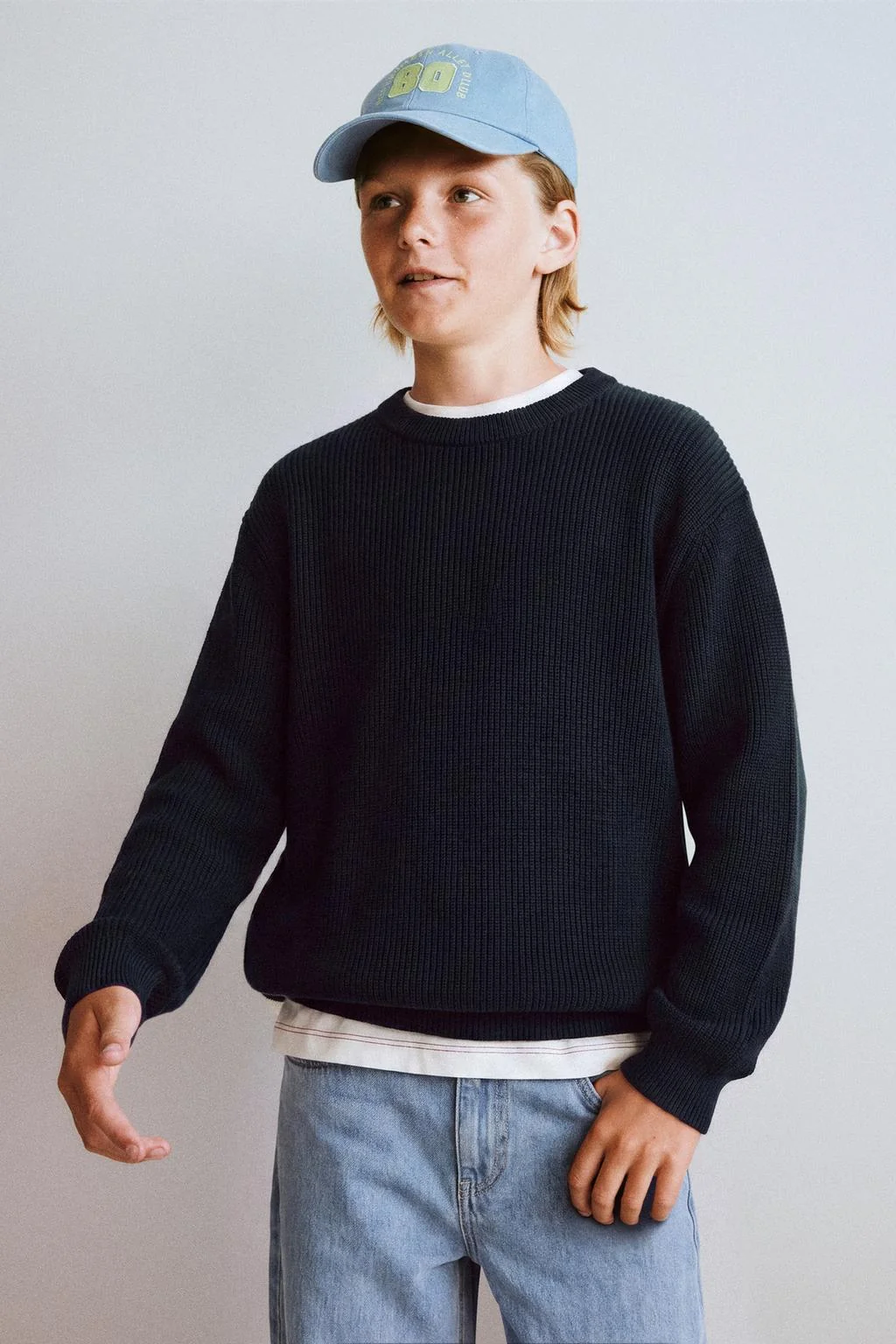 PURL KNIT JUMPER