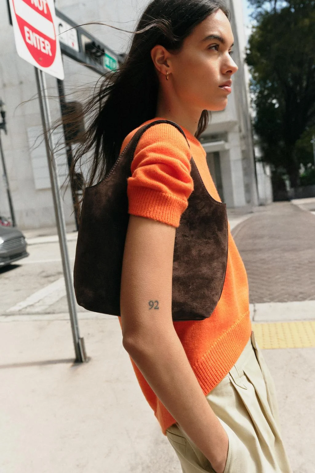 Кожаная мини-сумка тот — Кожа